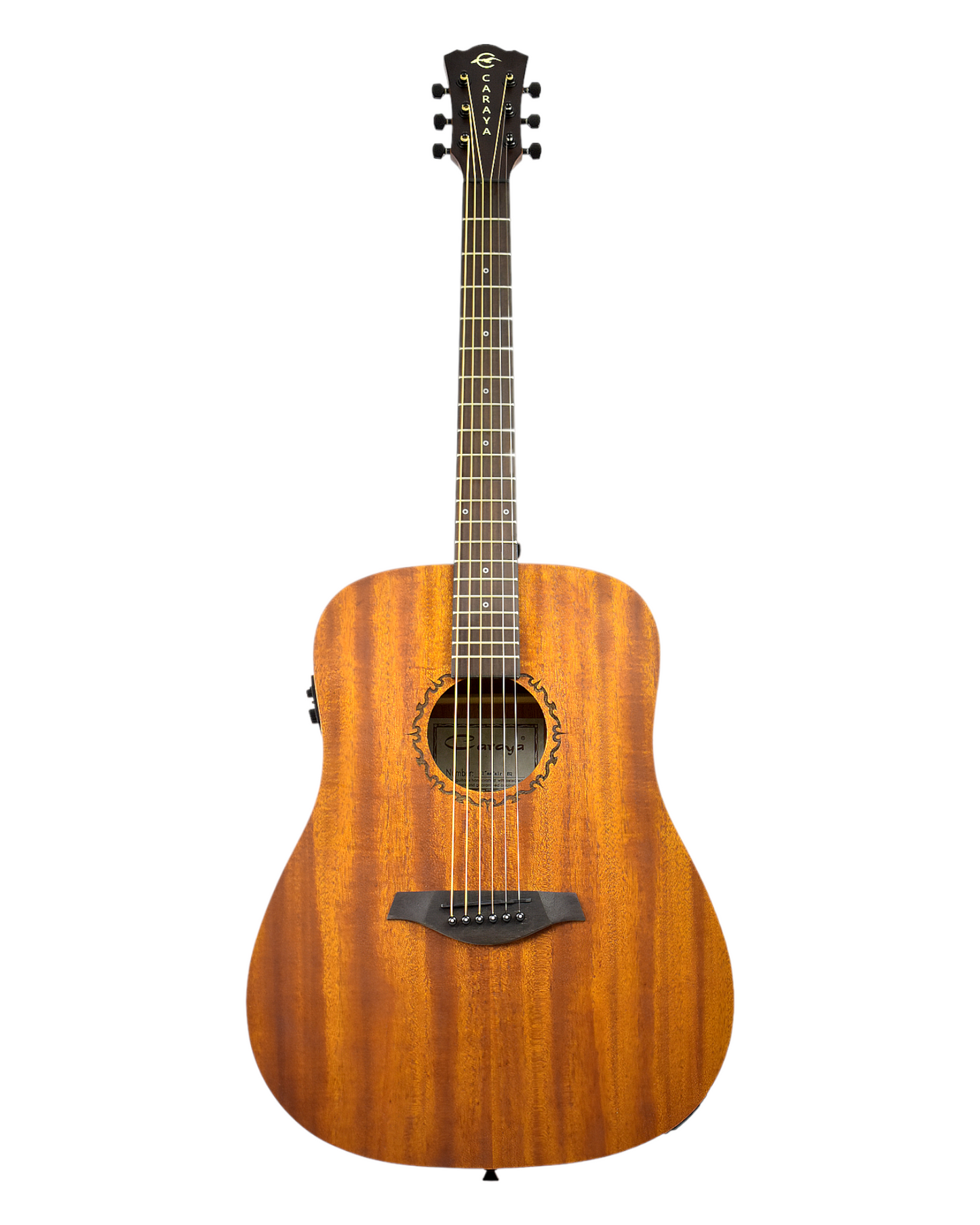 Caraya Dreadnought Built-In Pickups/Tuner Acoustic Guitar - Natural SAFAIR41EQ
