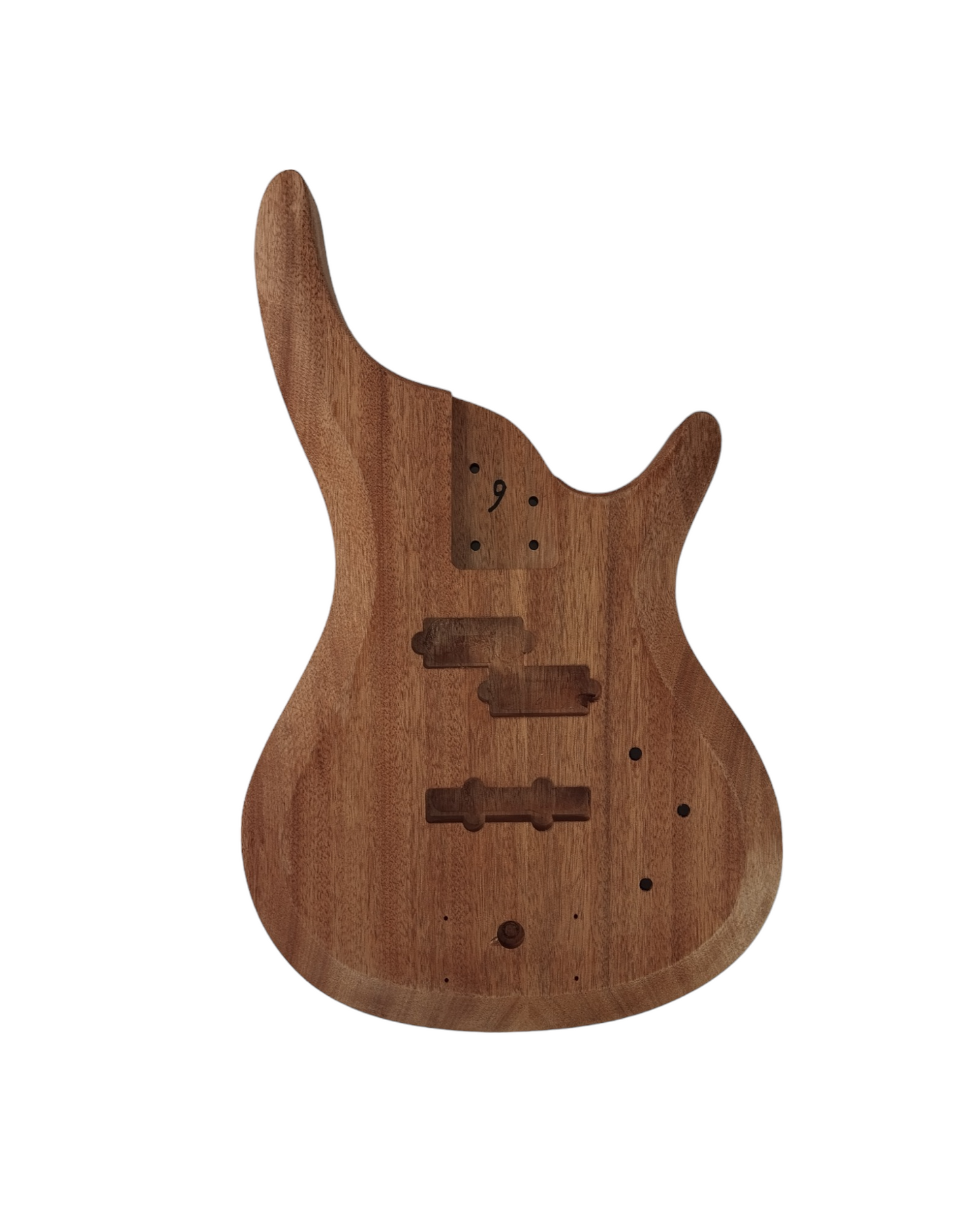 B325DIY Solid mahogany body Electric Bass Guitar DIY Kit w/Bonus Picks