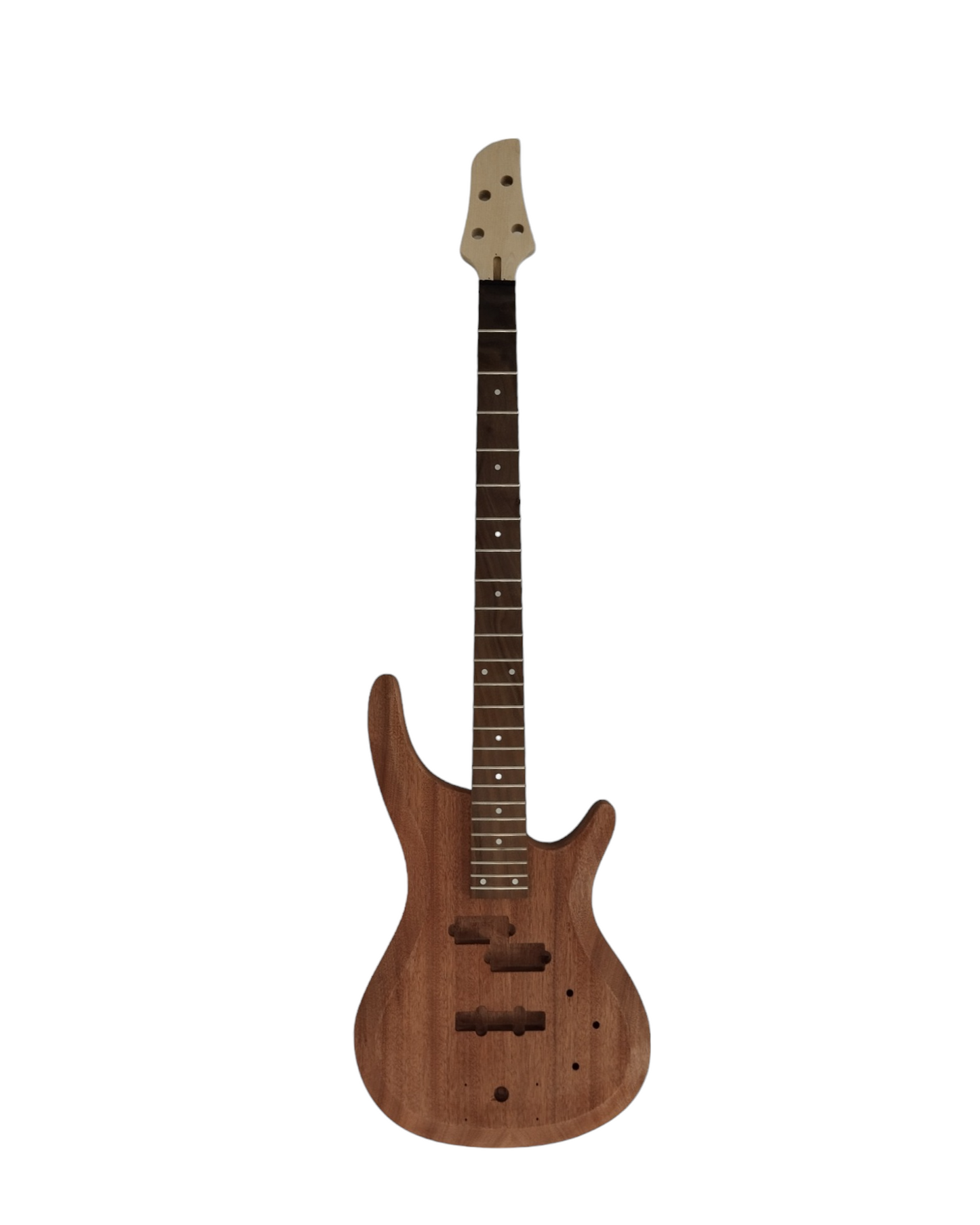 B325DIY Solid mahogany body Electric Bass Guitar DIY Kit w/Bonus Picks