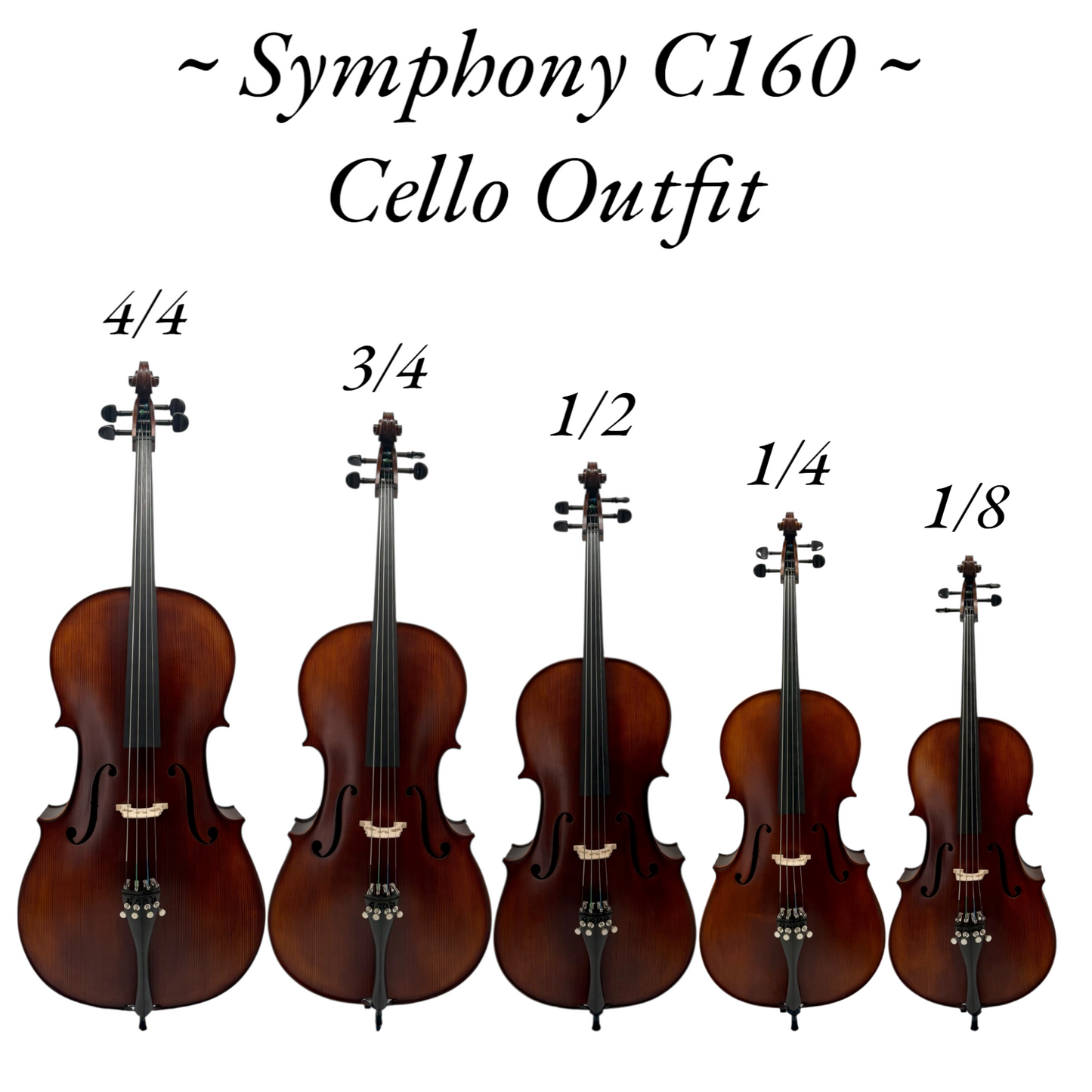 Symphony C160 Premium Cello Outfit : Superior Craftsmanship and Exceptional Sound