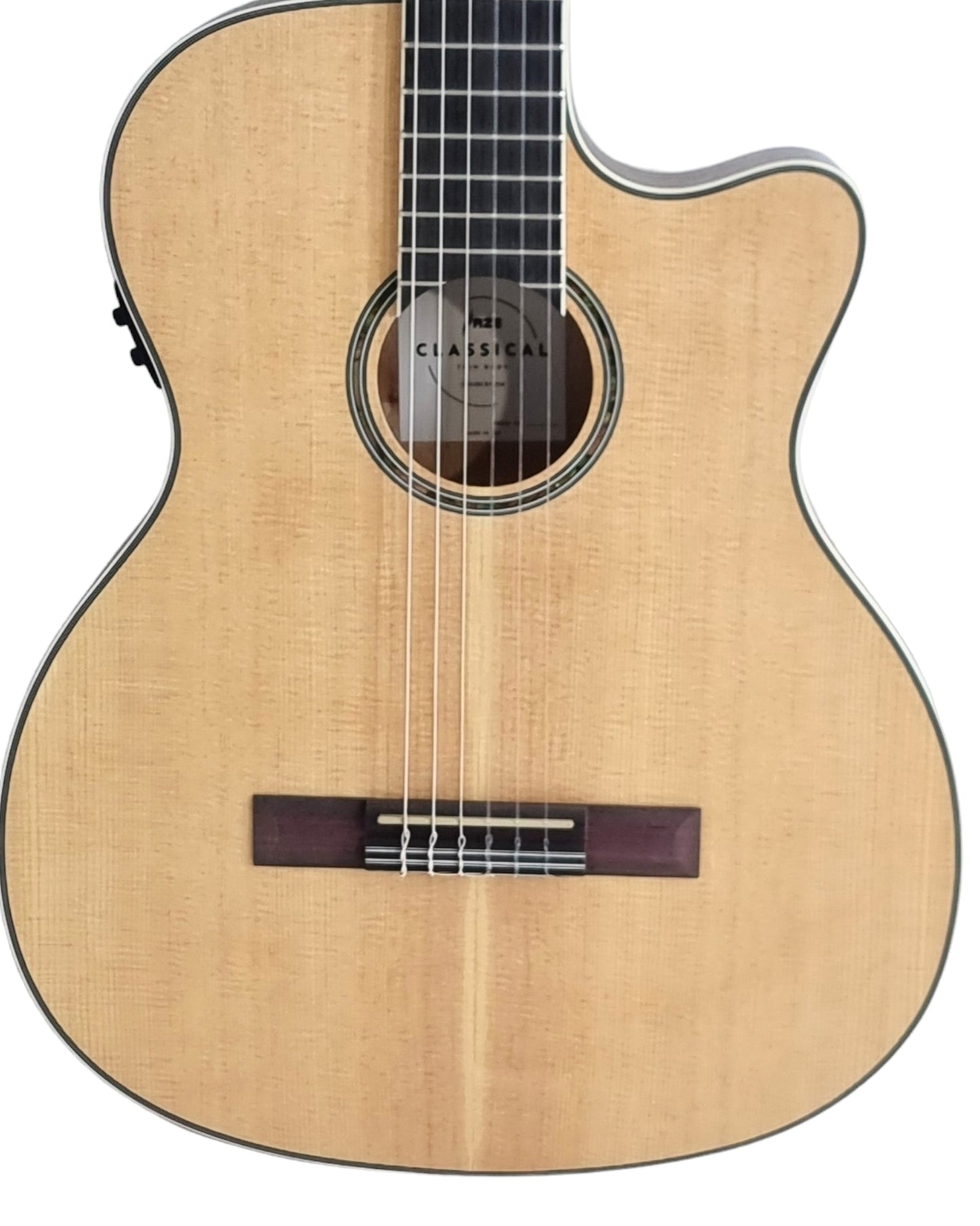 Haze Solid Top Thin Body Arched Back Classical Guitar - Matte C551BCEQSM