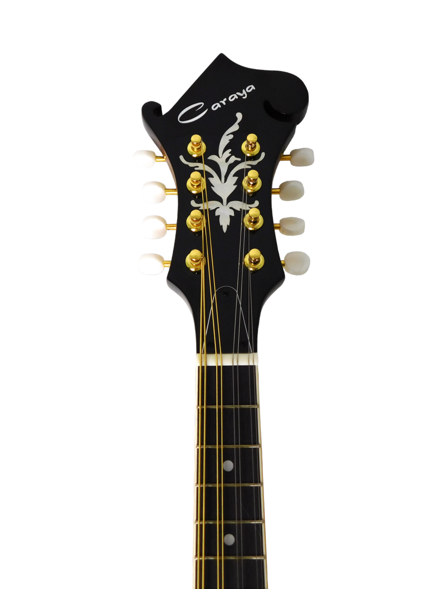 Caraya MA008EQVSHC F-Style Solid Top Electric-Mandolin, Vintage Sunburst + Hard Case