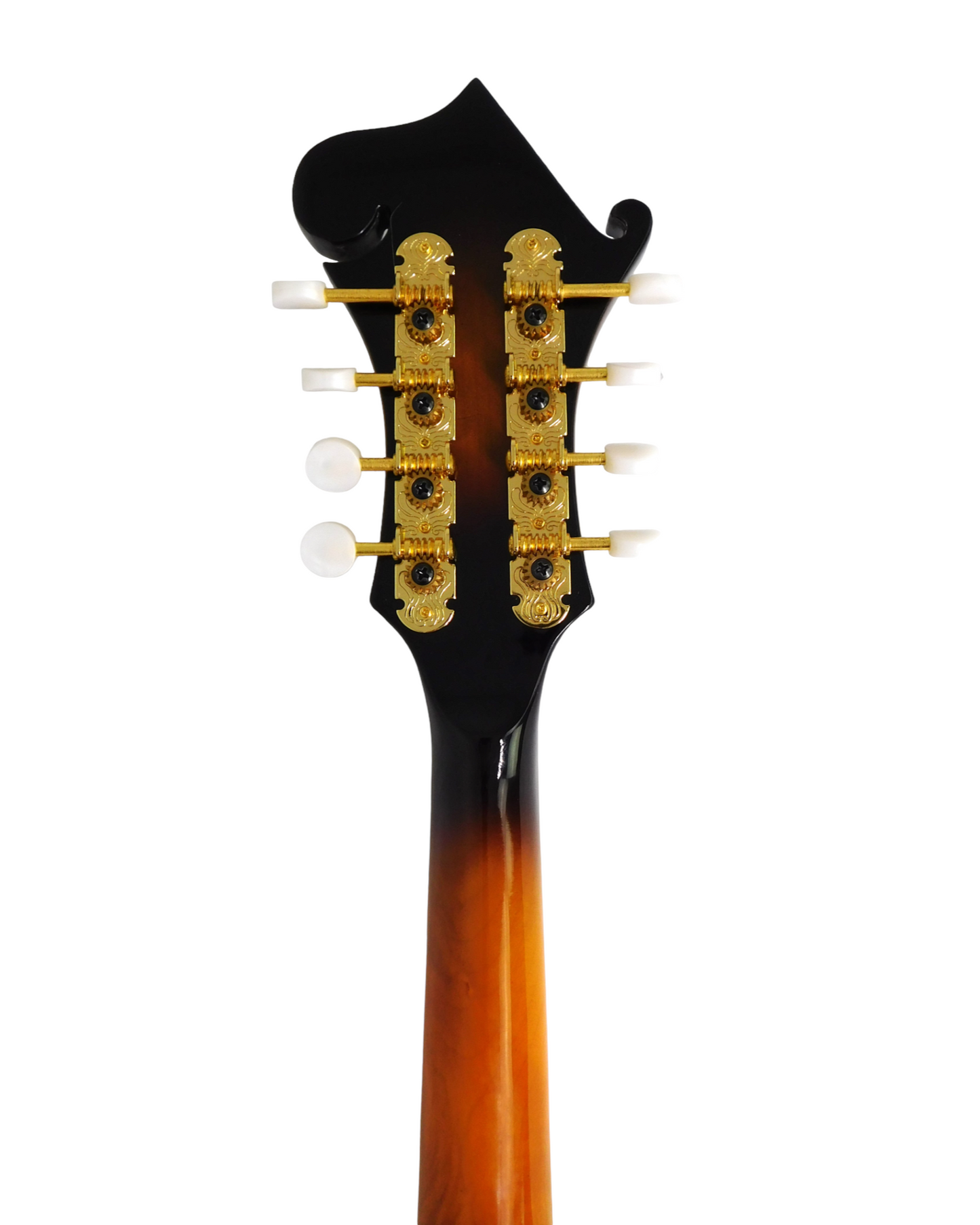 Caraya MA008EQVSHC F-Style Solid Top Electric-Mandolin, Vintage Sunburst + Hard Case