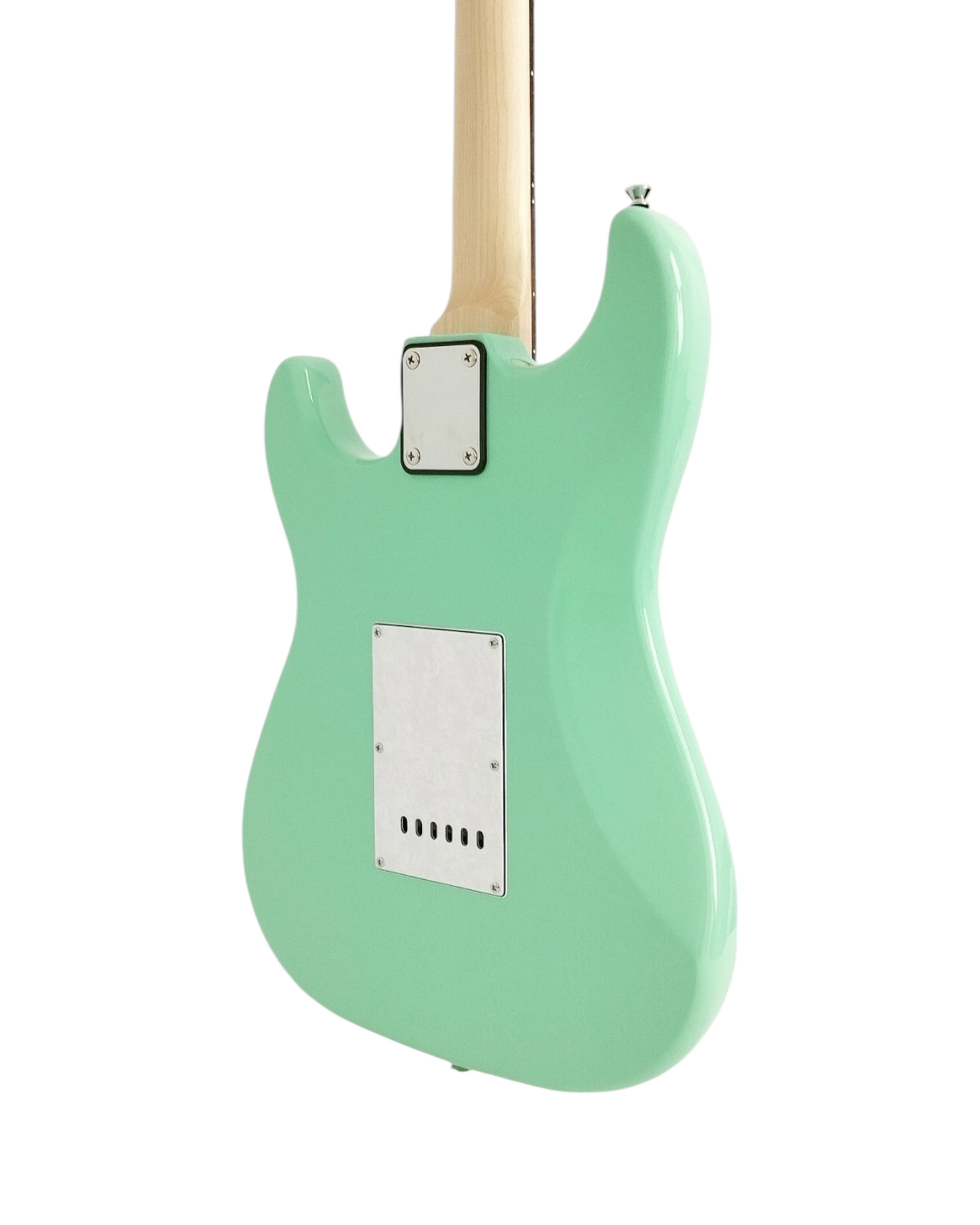 Haze E211 Surf Green HST Electric Guitar with Accessories + 10W Amp. (Optional)