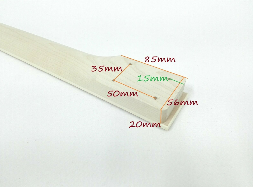 LP style guitar neck 238MB 22-Fret Electric Guitar DIY Neck, All-Maple, Bolt-on