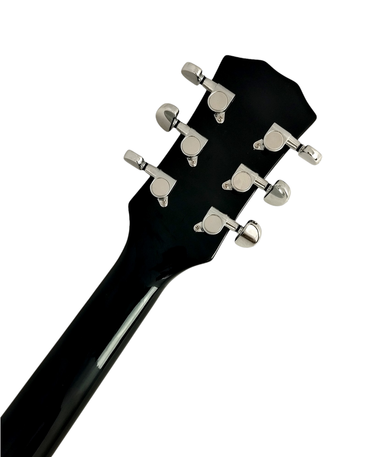 Haze E239BK Semi-Hollow Body Electric Guitar, Black + Free Gig Bag, Picks, Strap