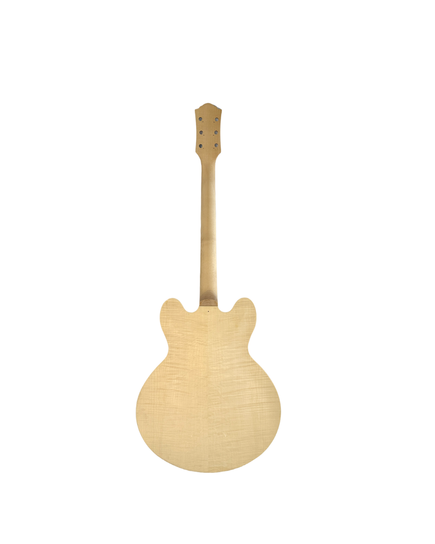 E272DIY Complete No-Solder Semi-Hollow Body Electric Guitar DIY Kit, Set Neck