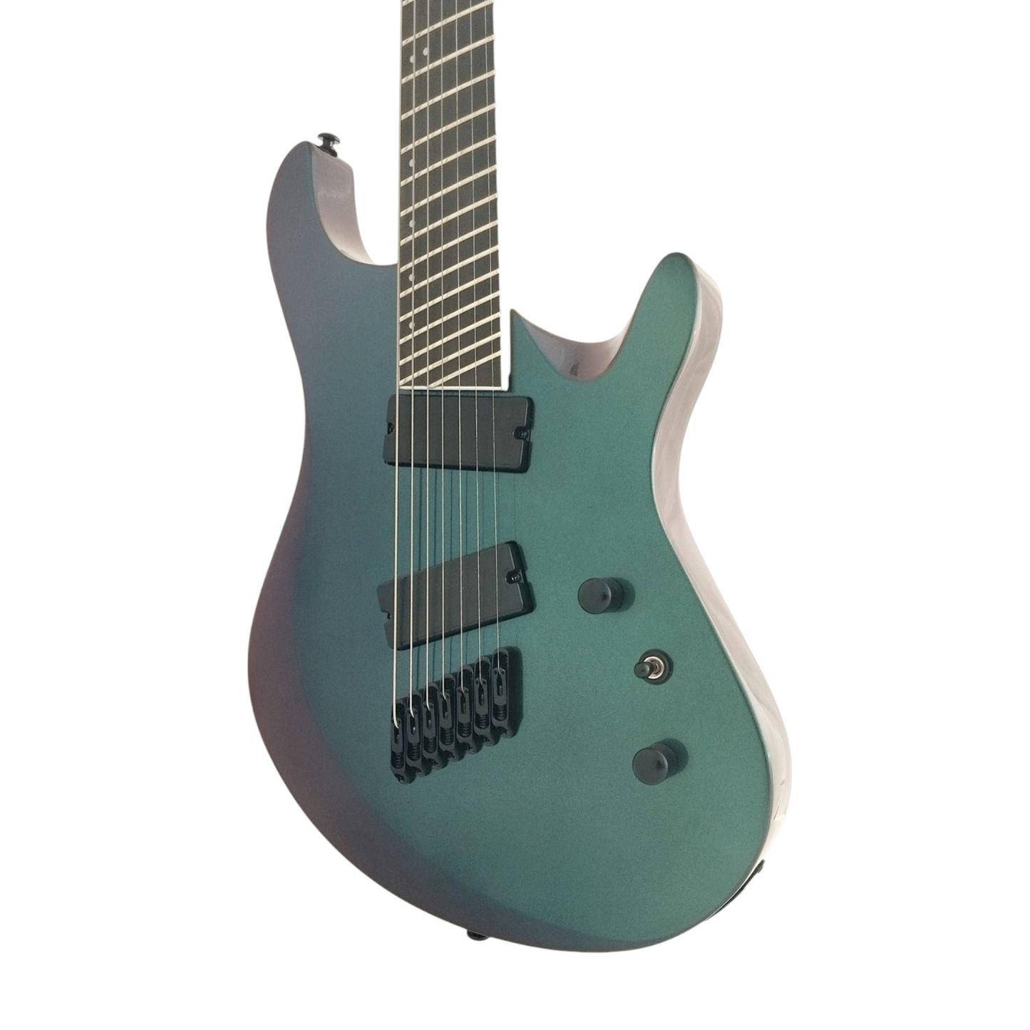 Haze 7-String Fanned Fret Built-in Preamp HAX Electric Guitar - Chameleon 7FFV