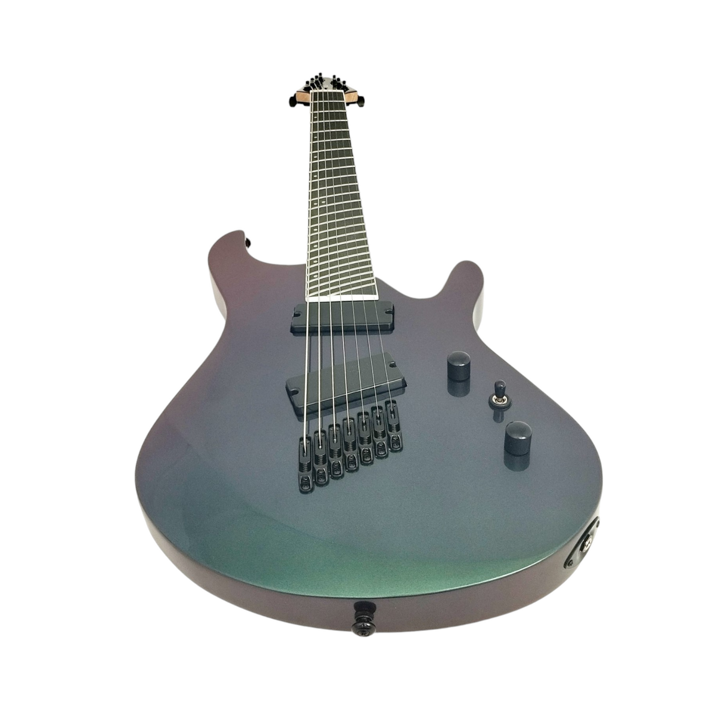 Haze 7-String Fanned Fret Built-in Preamp HAX Electric Guitar - Chameleon 7FFV