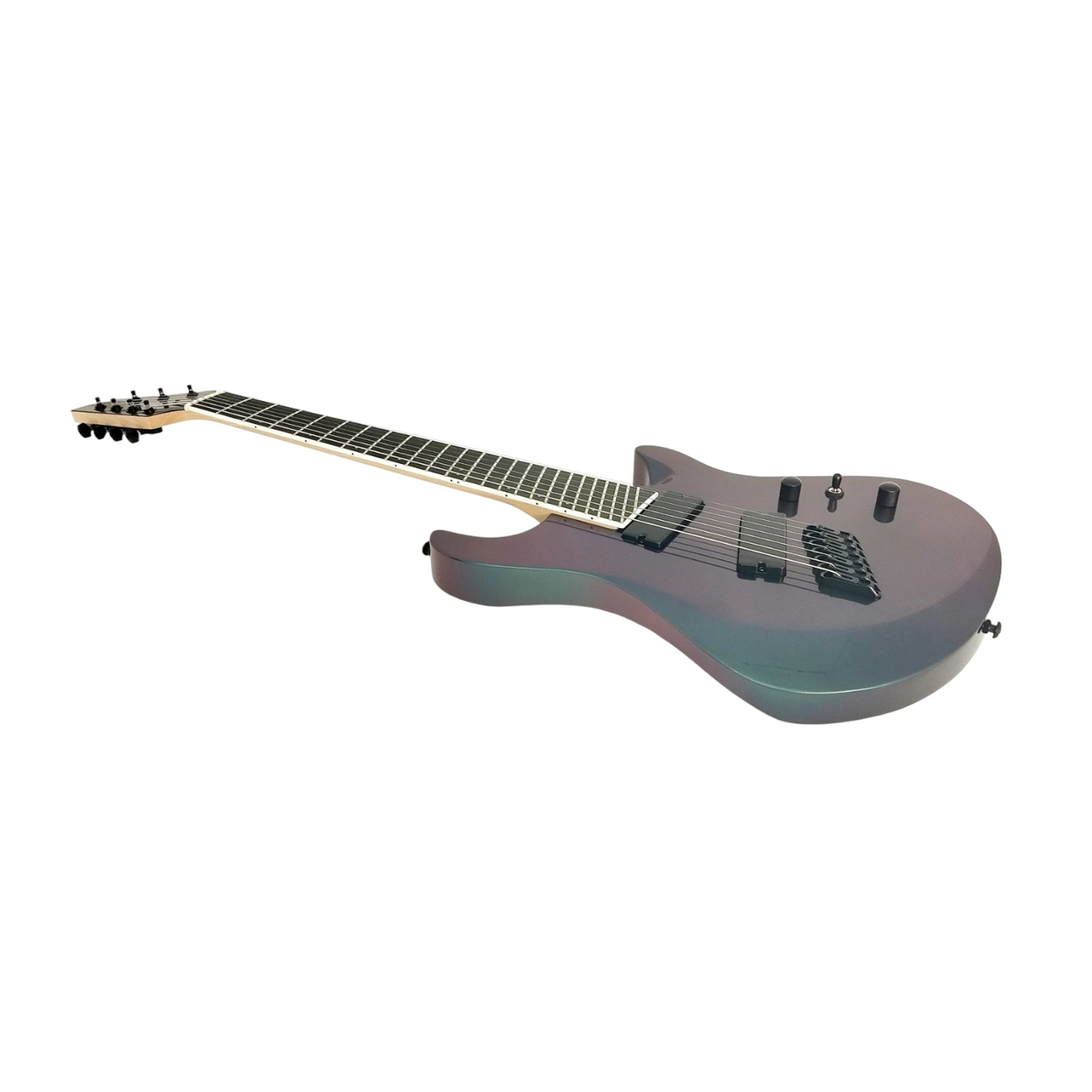 Haze 7-String Fanned Fret Built-in Preamp HAX Electric Guitar - Chameleon 7FFV