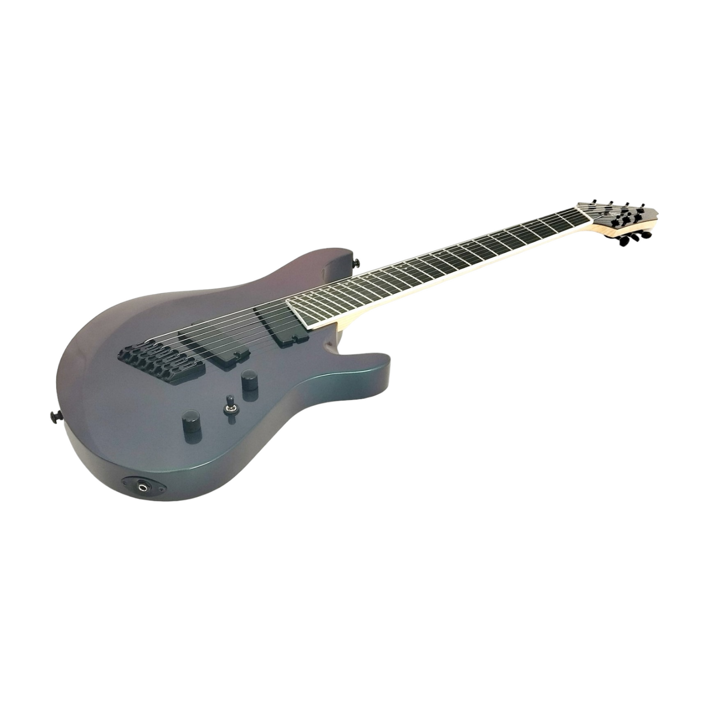 Haze 7-String Fanned Fret Built-in Preamp HAX Electric Guitar - Chameleon 7FFV