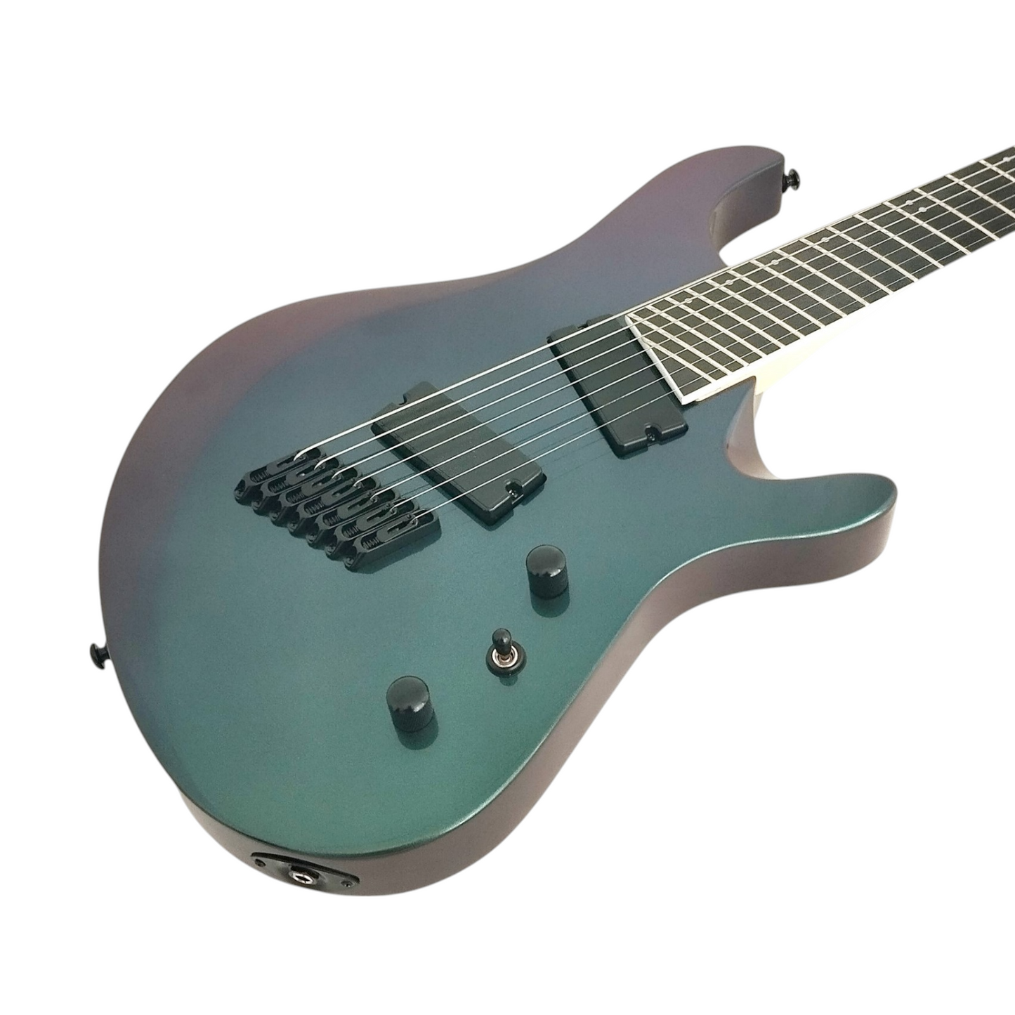Haze 7-String Fanned Fret Built-in Preamp HAX Electric Guitar - Chameleon 7FFV
