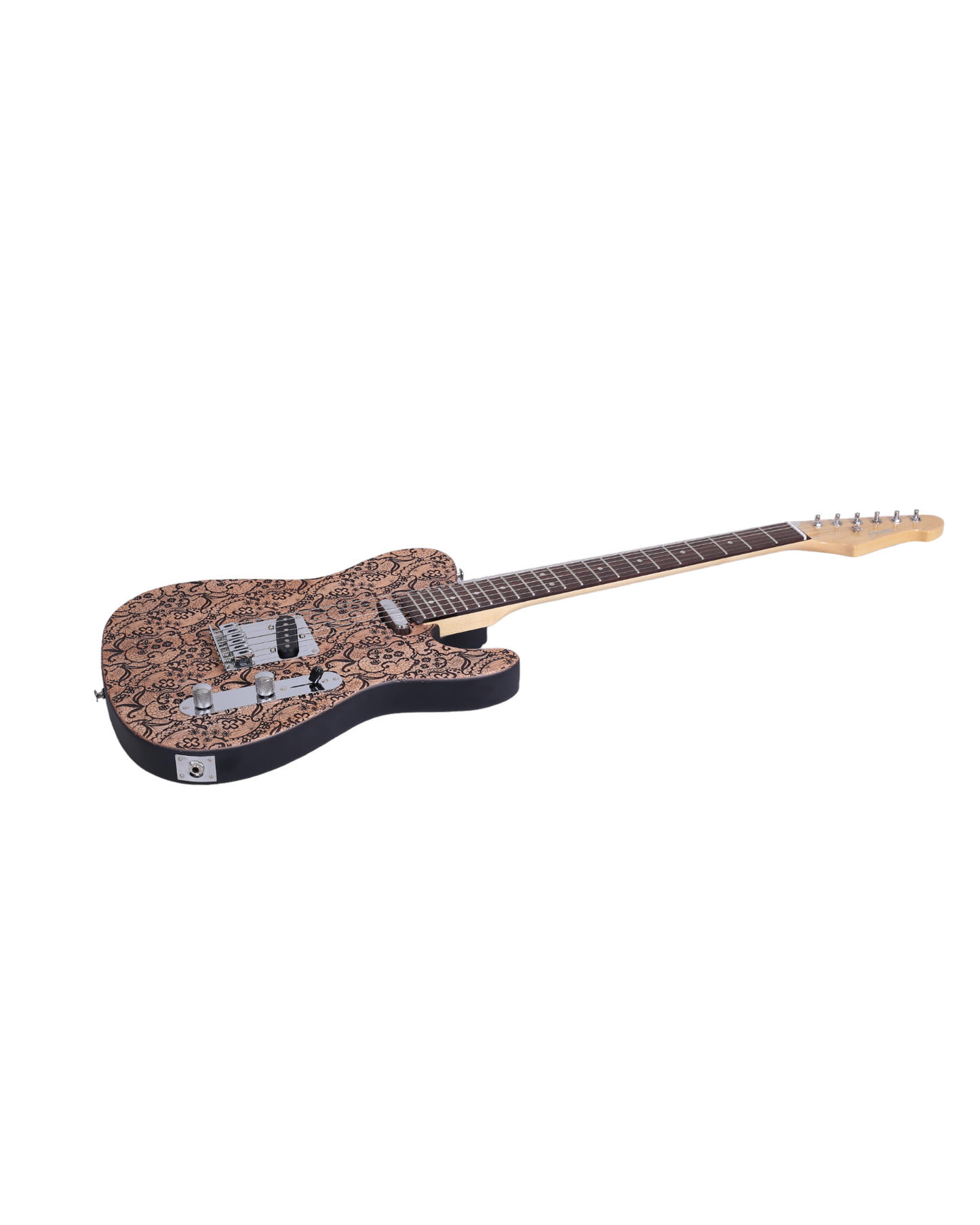 Haze Rosethorn Engraved Surface Mahogany Body Hard Maple Neck Laurel Fingerboard Poplar Strip on the Back TL19710 Electric Guitar