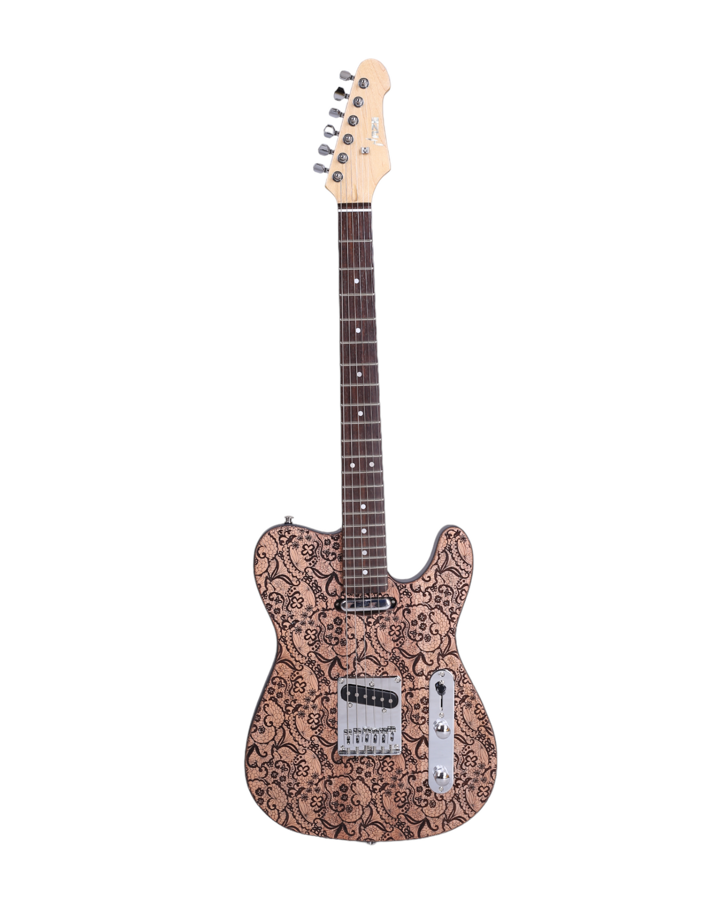 Haze Rosethorn Engraved Surface Mahogany Body Hard Maple Neck Laurel Fingerboard Poplar Strip on the Back TL19710 Electric Guitar