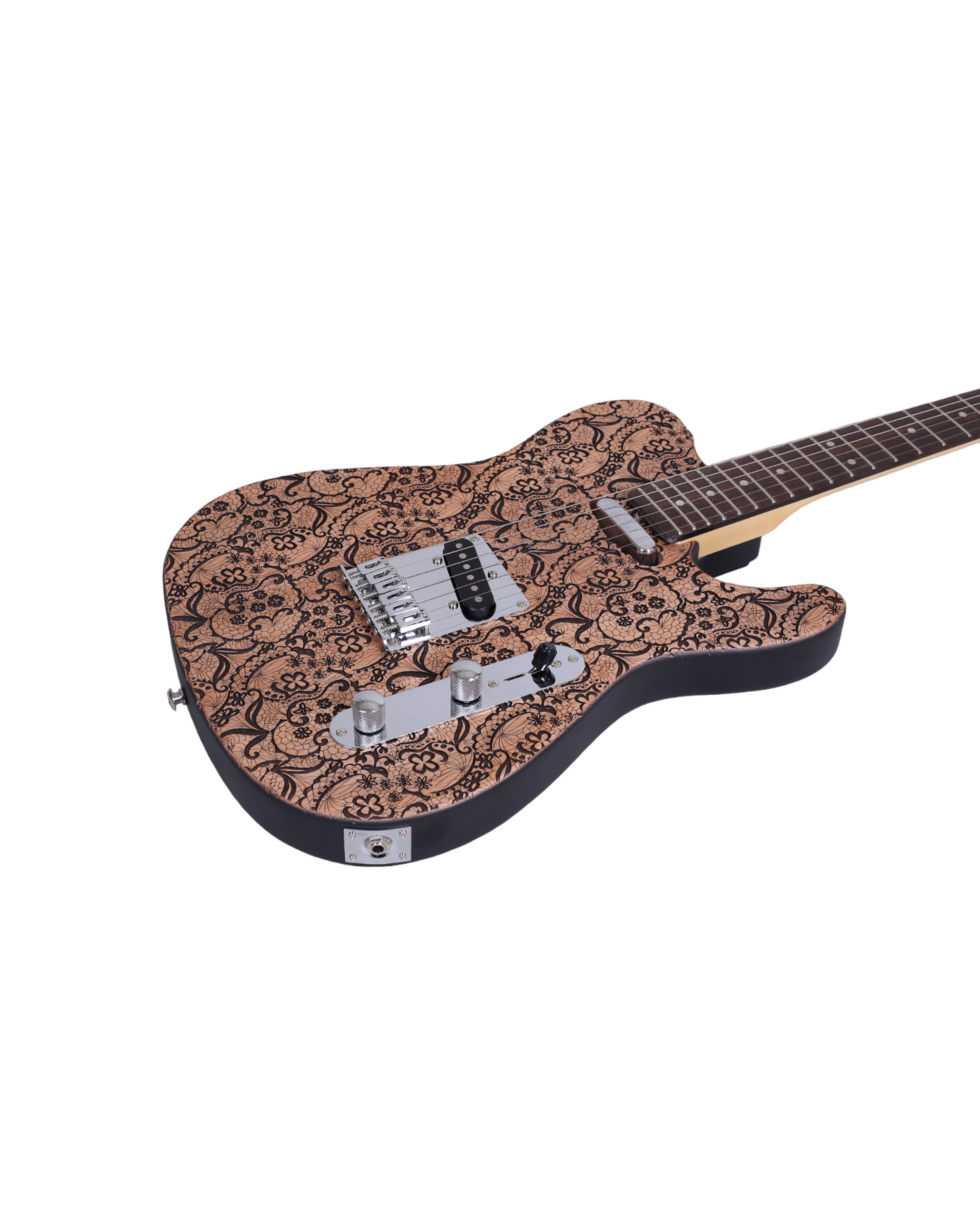 Haze Rosethorn Engraved Surface Mahogany Body Hard Maple Neck Laurel Fingerboard Poplar Strip on the Back TL19710 Electric Guitar