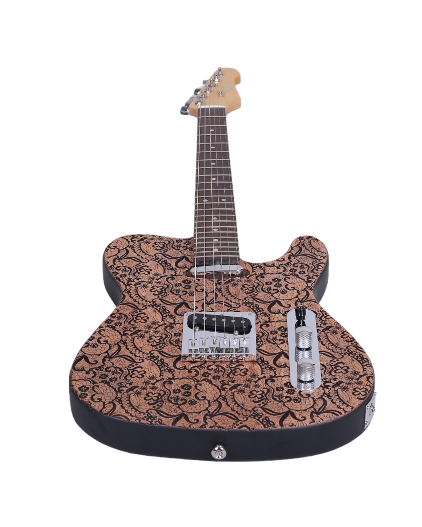 Haze Rosethorn Engraved Surface Mahogany Body Hard Maple Neck Laurel Fingerboard Poplar Strip on the Back TL19710 Electric Guitar