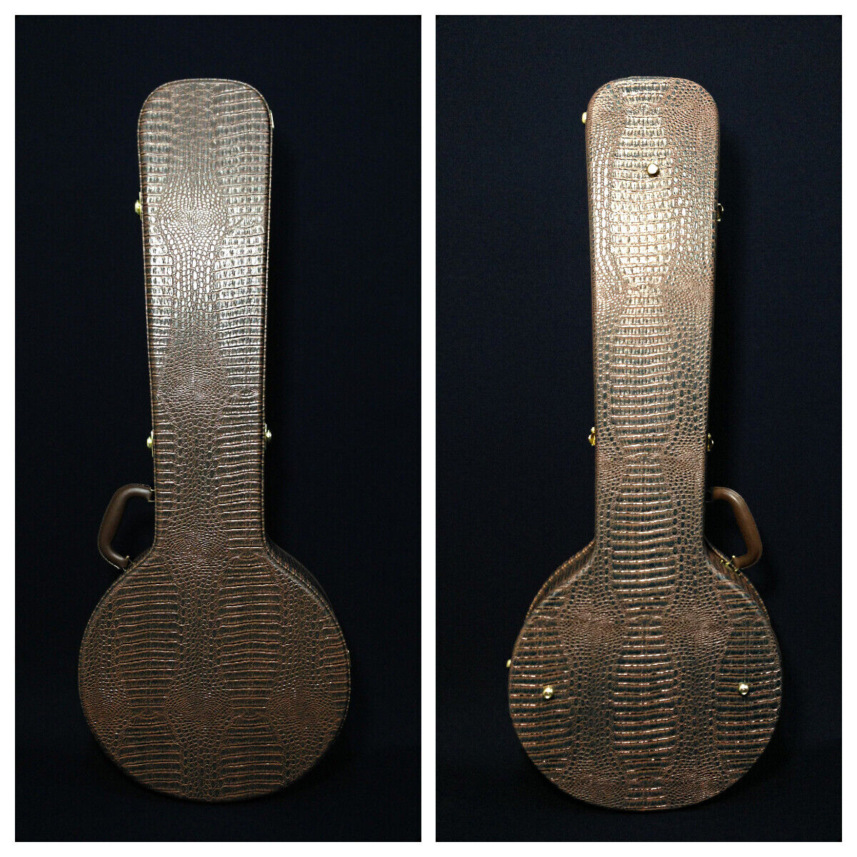 Caraya 5-String Clear Top Resonator Banjo - Tobacco Flame Maple BJ009A