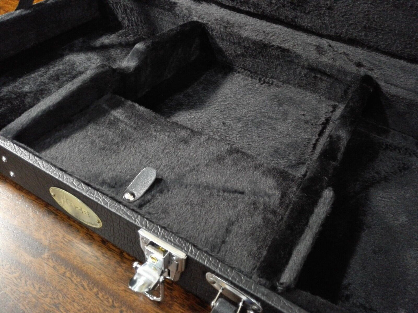Haze Rectangle ST/TL/SG Electric Guitar Hard Case, Lockable w/Key, Black, HPAG19040STA
