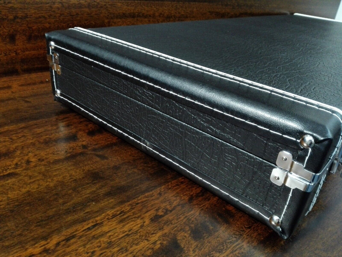 Haze Rectangle ST/TL/SG Electric Guitar Hard Case, Lockable w/Key, Black, HPAG19040STA
