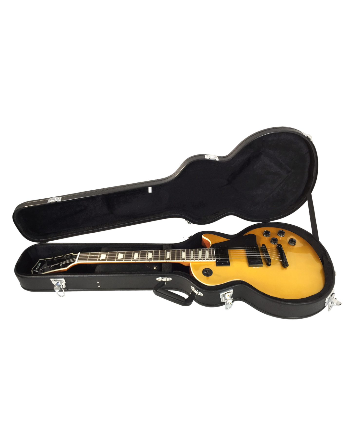 Haze Single-Cut Solid Arched Mahogany Maple Neck HLP Electric Guitar - Gold HSGS91988GD
