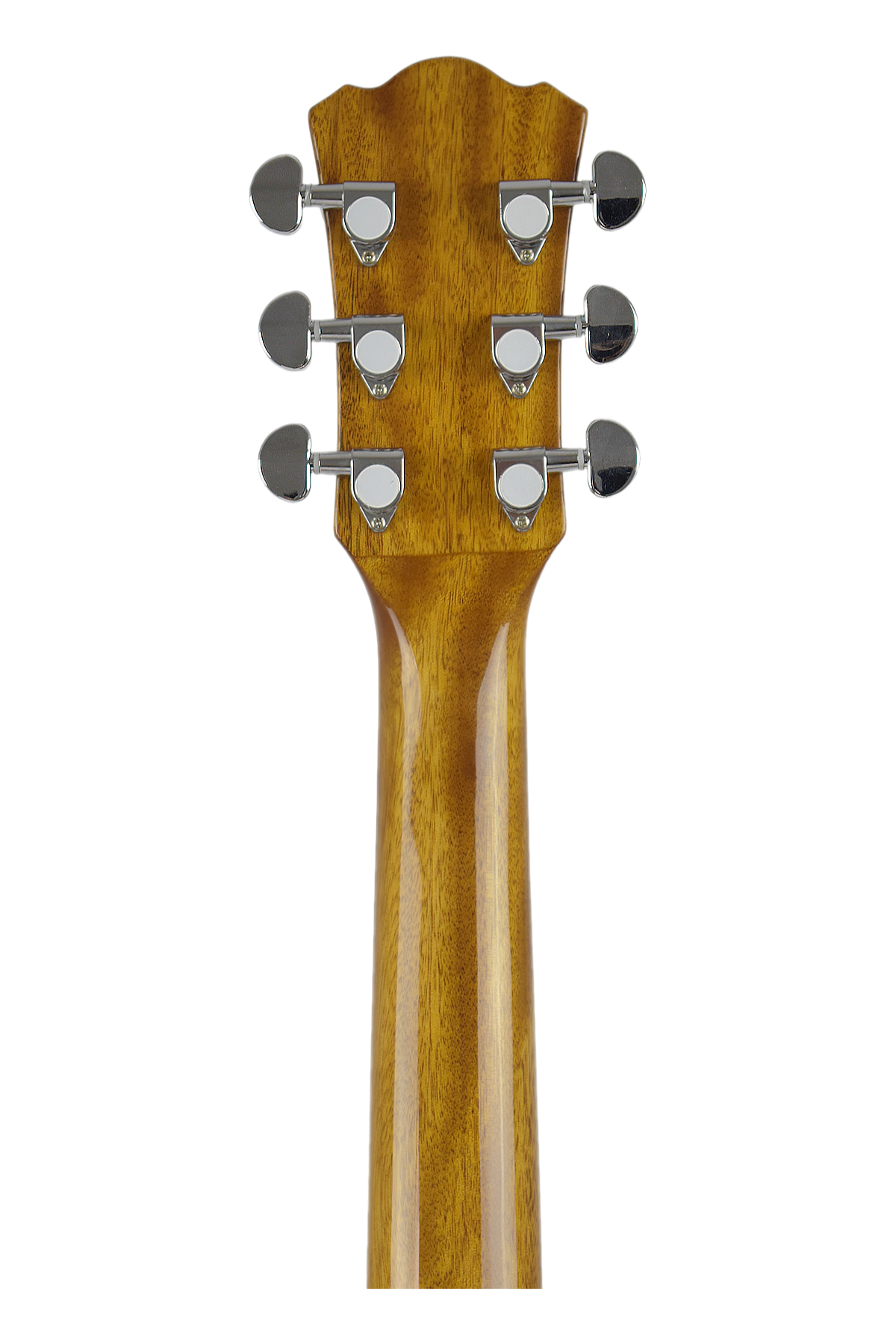 Caraya HSGYPSYCEQGC Spalted Spruce Built-In Pickups/Tuner OM Cutaway Acoustic Guitar - Natural