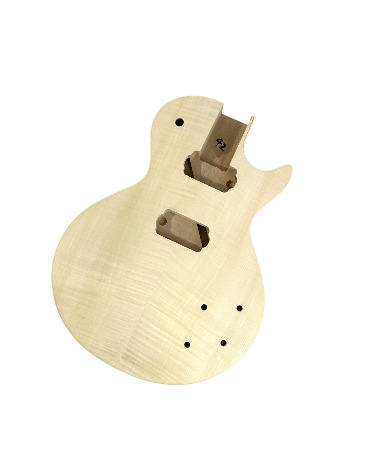 HSLPP19380BDIY LP Solid Basswood Body Electric Guitar DIY Kit, No-Soldering, Silver Hardware with set neck