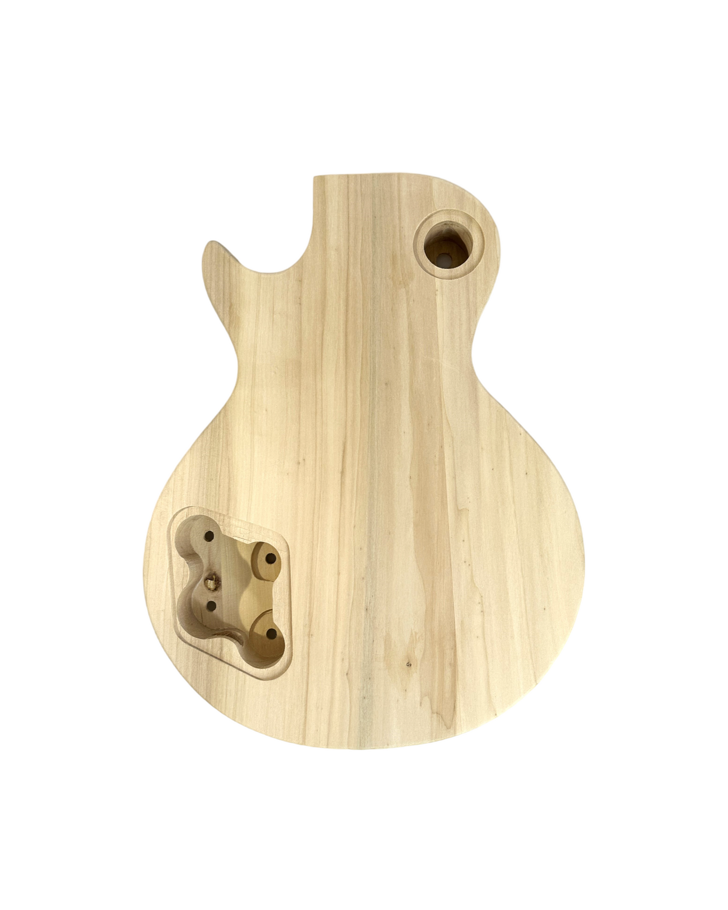 HSLPP19380BDIY LP Solid Basswood Body Electric Guitar DIY Kit, No-Soldering, Silver Hardware with set neck
