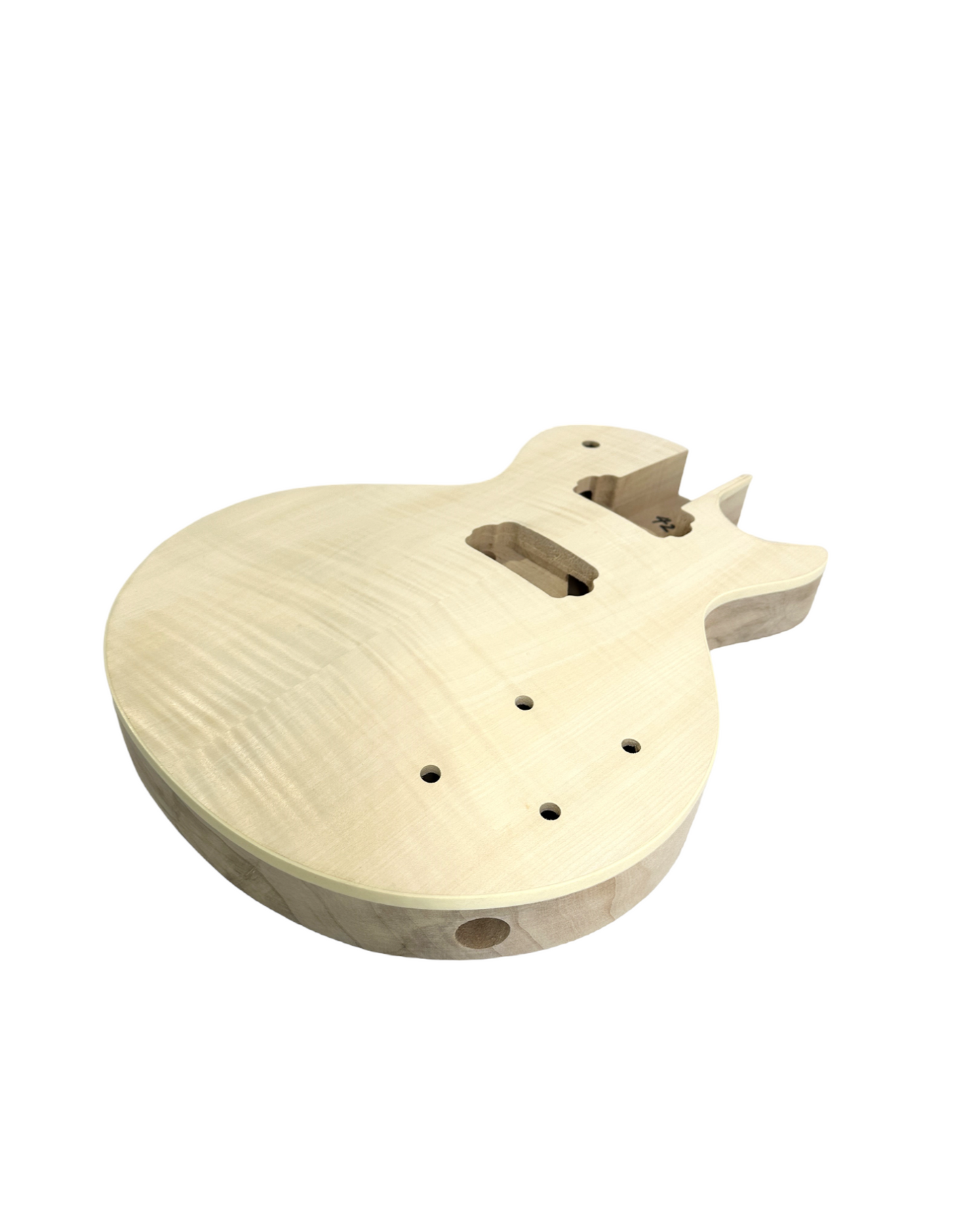 HSLPP19380BDIY LP Solid Basswood Body Electric Guitar DIY Kit, No-Soldering, Silver Hardware with set neck