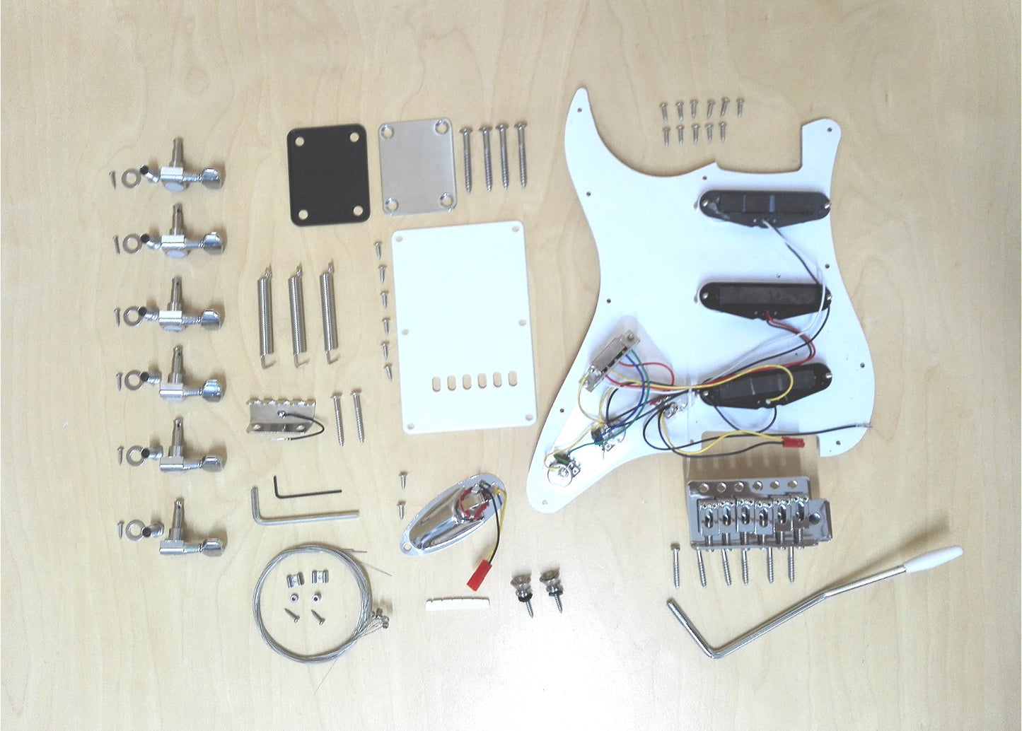 Full Set Electric Guitar Hardware Accessories Parts,No-Soldering HSST 1910PP-CRNS