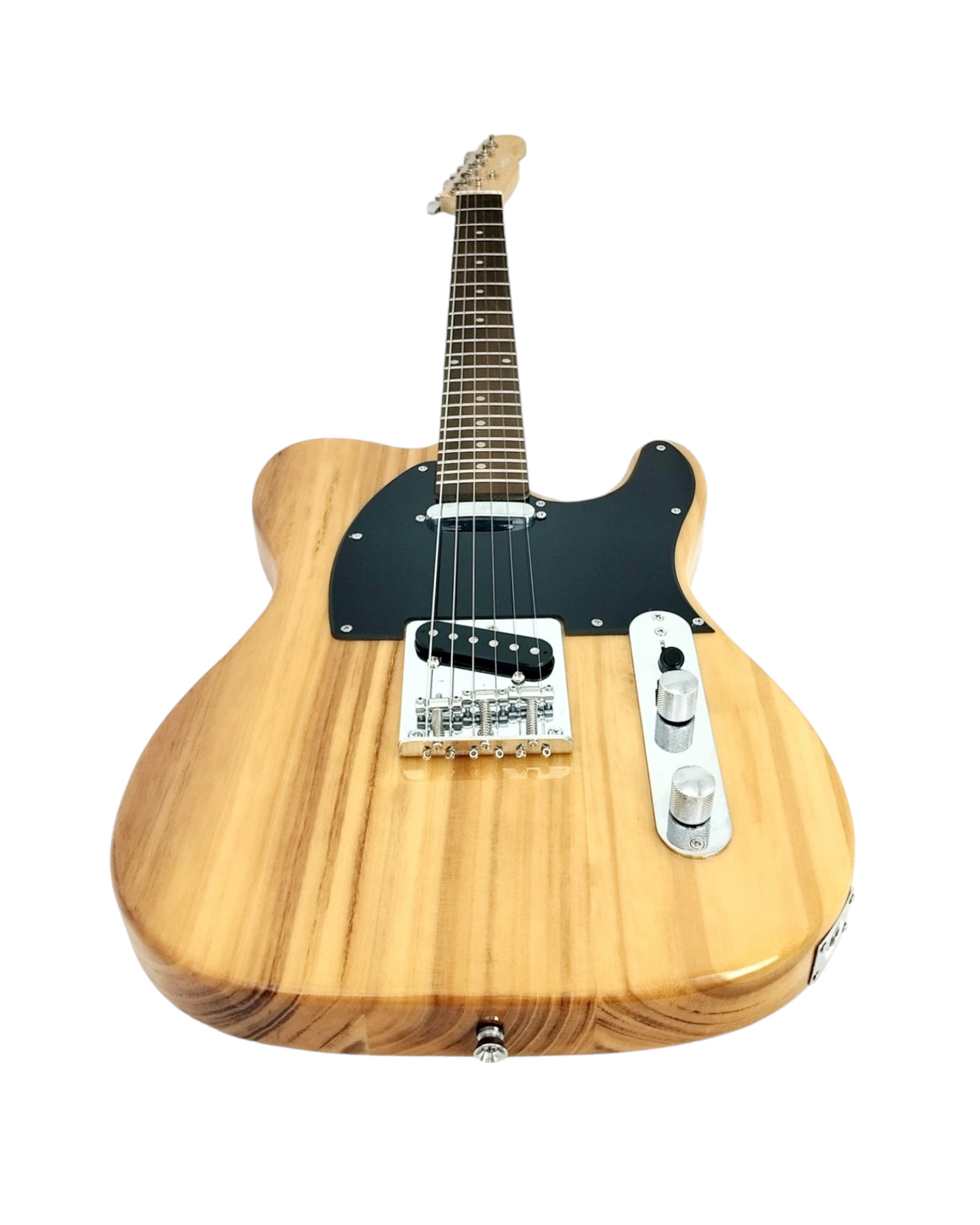 Haze Solid Paulownia Body with Maple Neck Rosewood Fingerboard HTL Electric Guitar - Natural HSTL10NT with Accessories + 10W Amp. (Optional)