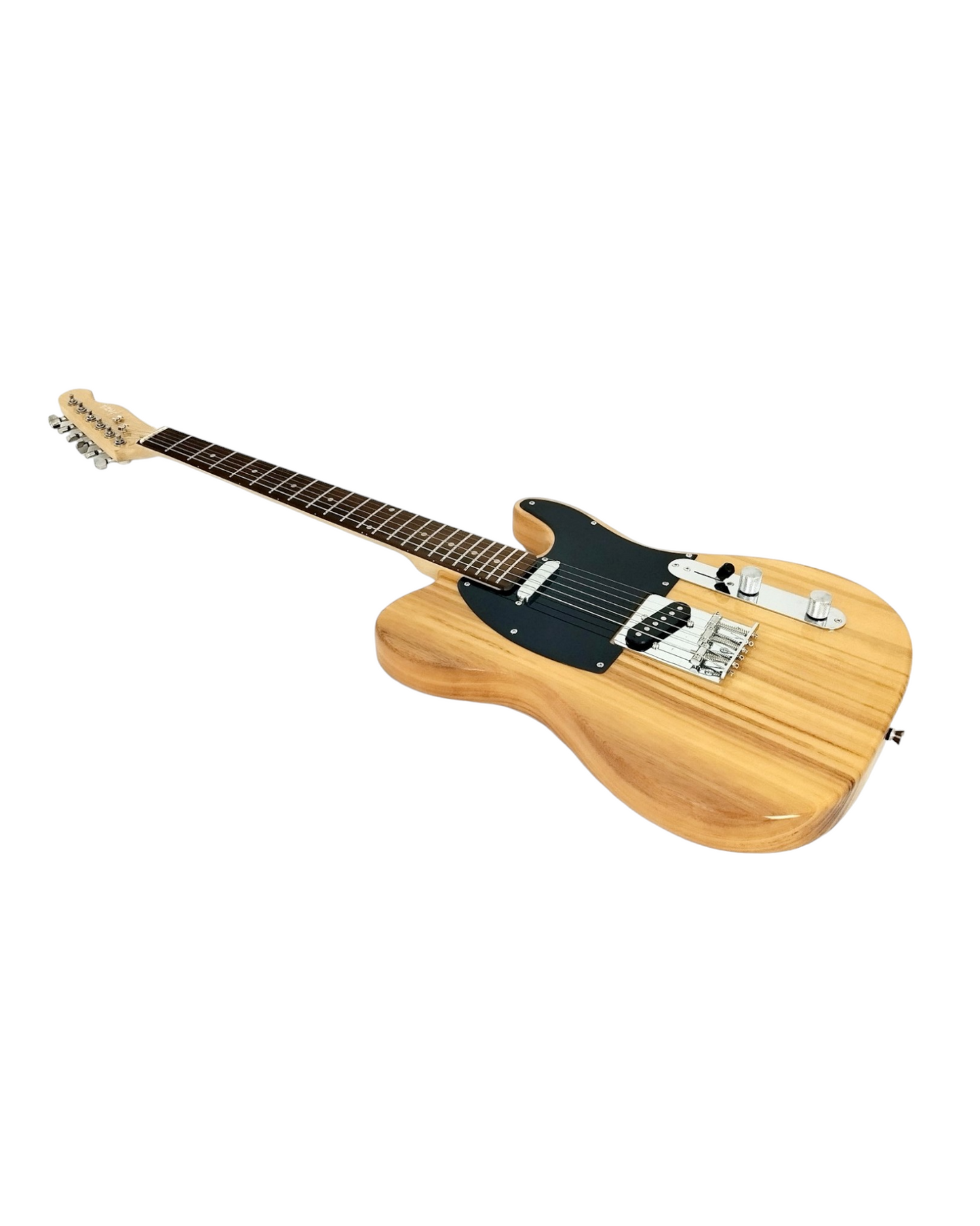 Haze Solid Paulownia Body with Maple Neck Rosewood Fingerboard HTL Electric Guitar - Natural HSTL10NT with Accessories + 10W Amp. (Optional)