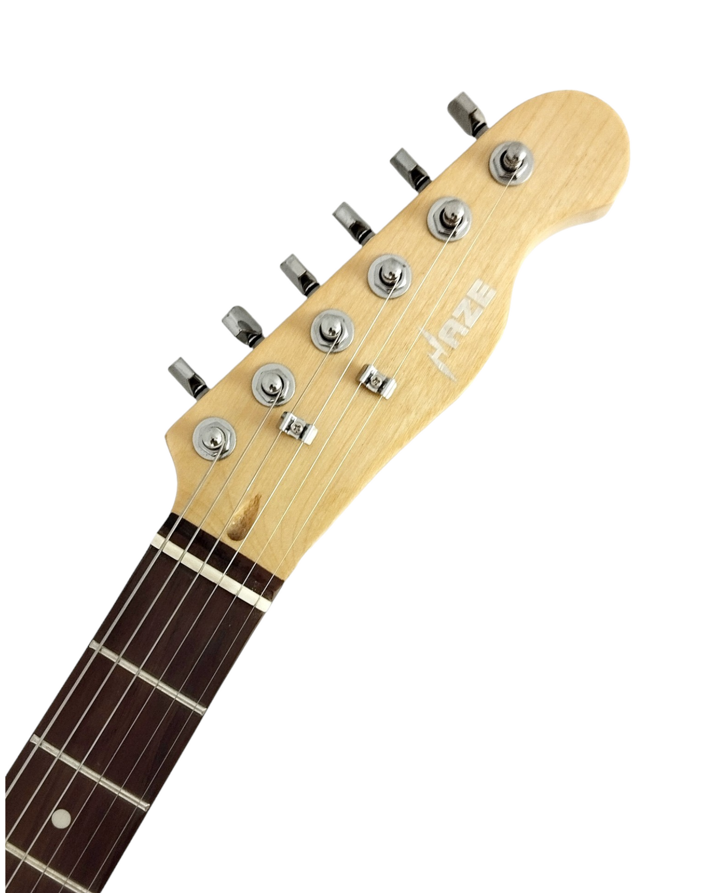 Haze Solid Paulownia Body with Maple Neck Rosewood Fingerboard HTL Electric Guitar - Natural HSTL10NT with Accessories + 10W Amp. (Optional)
