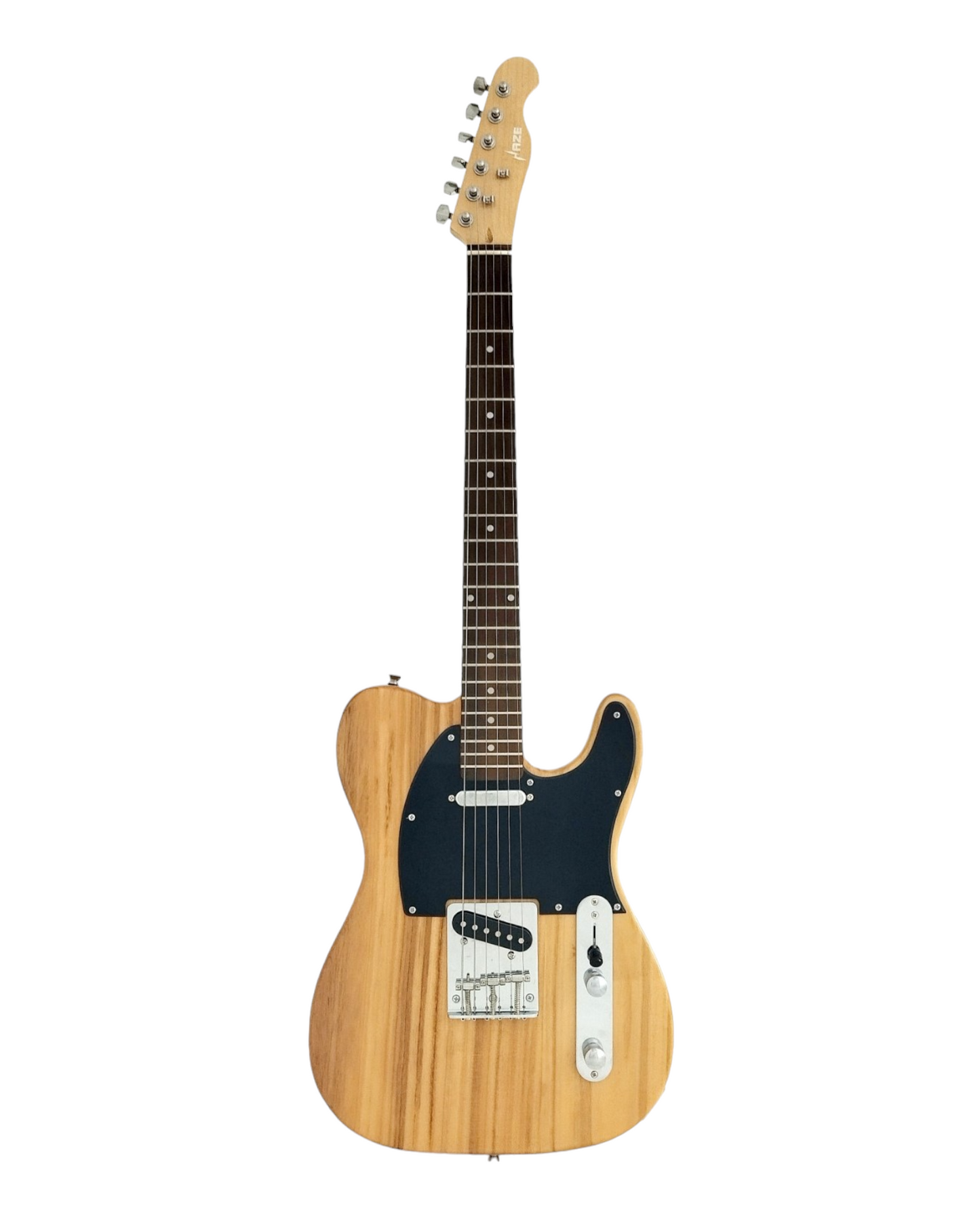 Haze Solid Paulownia Body with Maple Neck Rosewood Fingerboard HTL Electric Guitar - Natural HSTL10NT with Accessories + 10W Amp. (Optional)