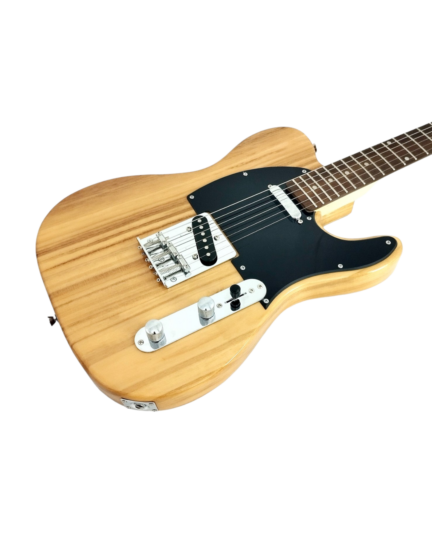 Haze Solid Paulownia Body with Maple Neck Rosewood Fingerboard HTL Electric Guitar - Natural HSTL10NT with Accessories + 10W Amp. (Optional)