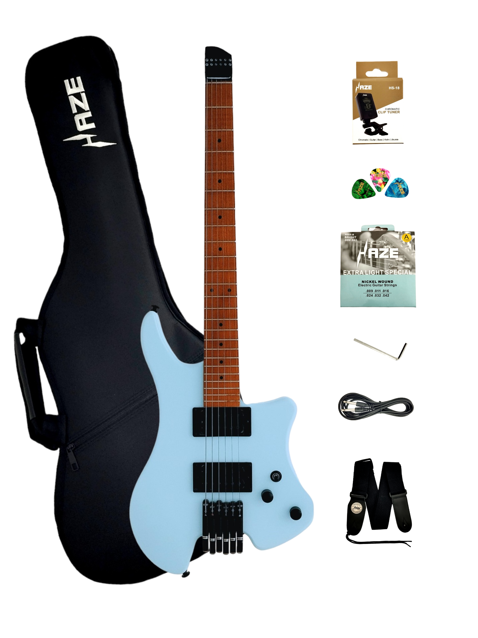 Haze headless deals guitars