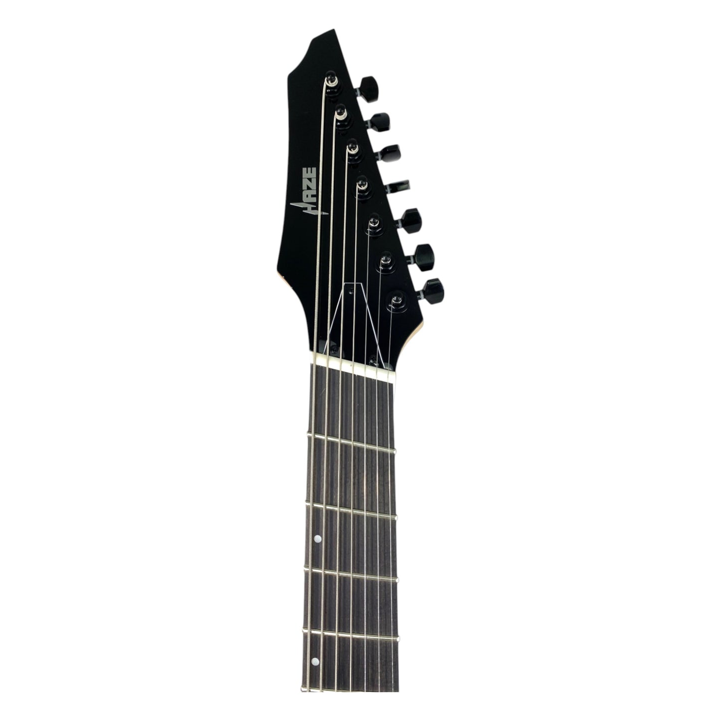 Haze 7FF Dark Cherry 7-String Fanned Fret Electric Guitar with Active Humbuckers