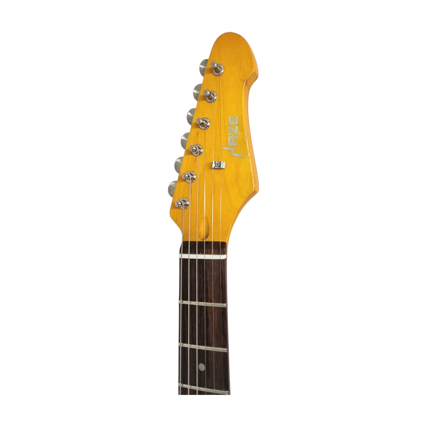 Haze HSVT Vintageburst Relic Electric Guitar with Single Coils and Whammy