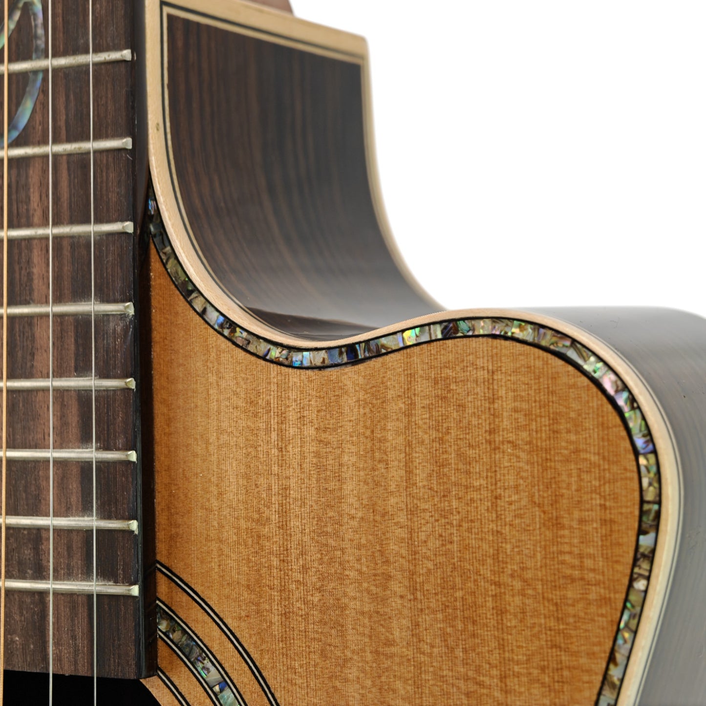 Haze HSC100 'Lotus Duo' Acoustic Guitar - Solid Cedar HCS100CEQ