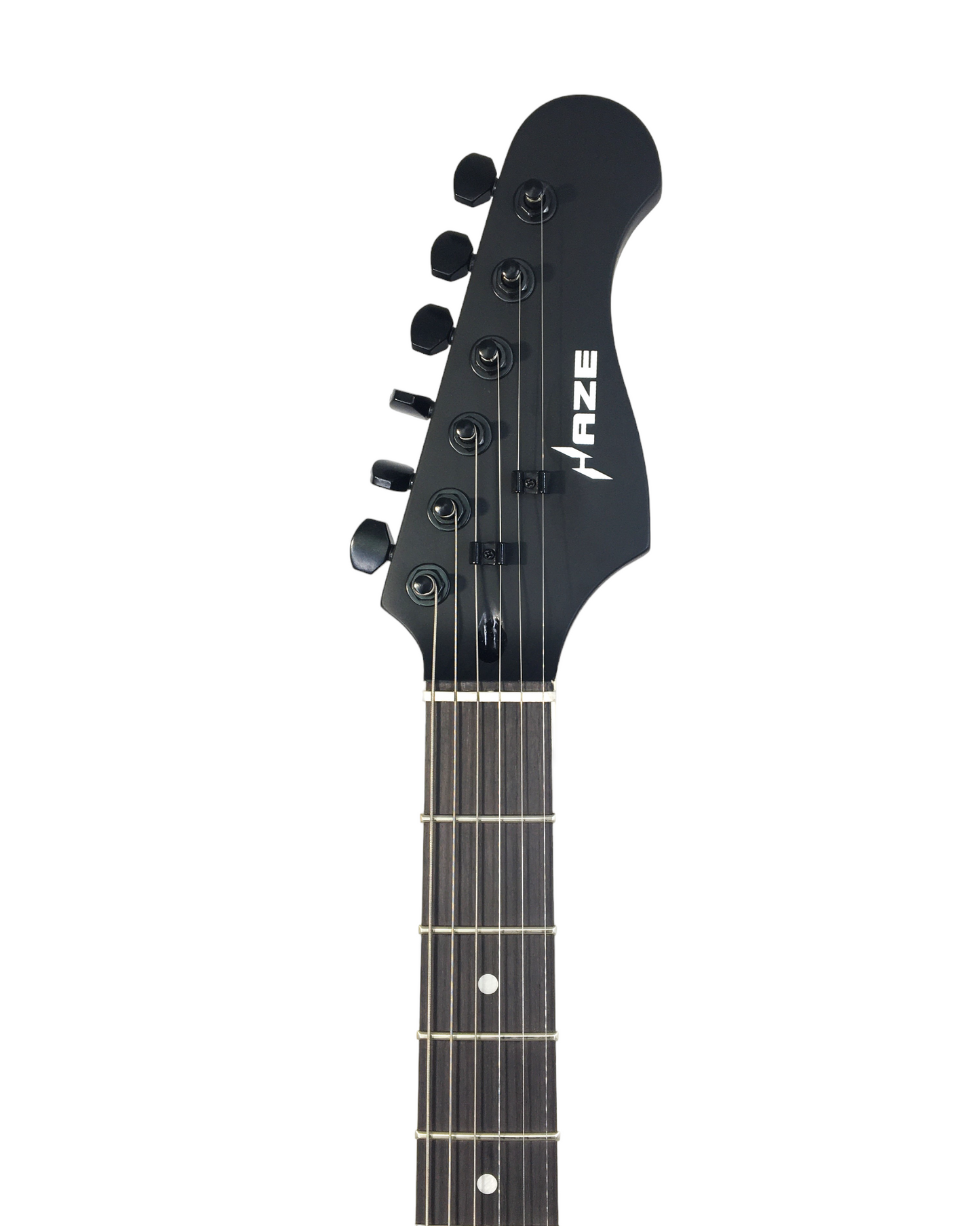 Haze Semi-Hollow HH Maple Neck HTL Electric Guitar - Black HSE501BK