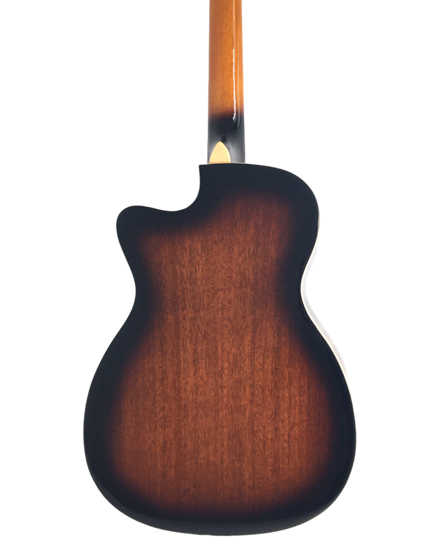 Haze SDG738 All-Mahogany Roundneck Resonator Guitar, Tobacco Sunburst + Free Bag