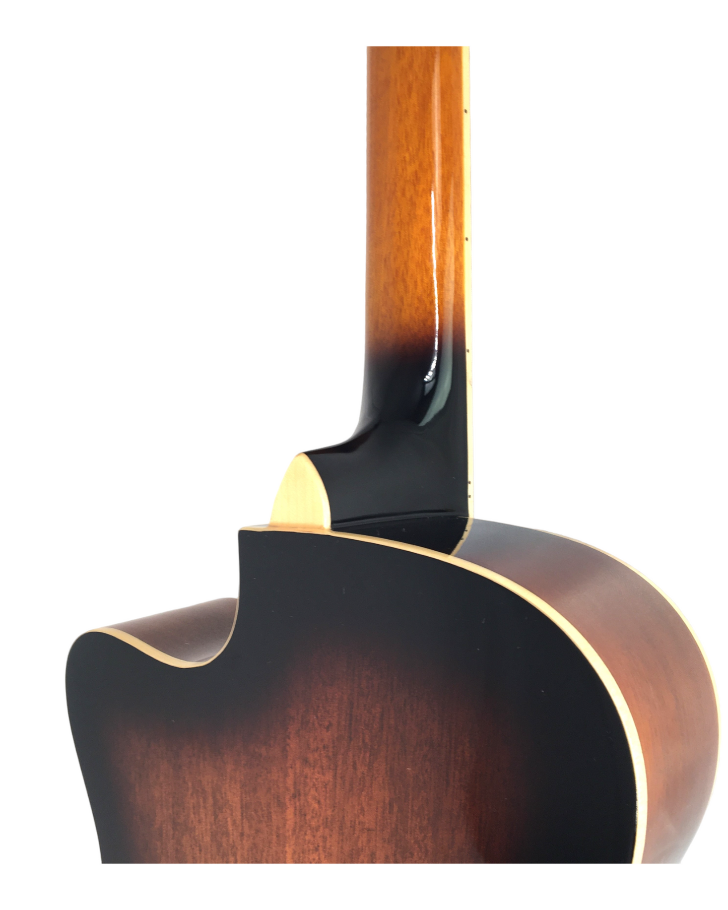 Haze SDG738 All-Mahogany Roundneck Resonator Guitar, Tobacco Sunburst + Free Bag