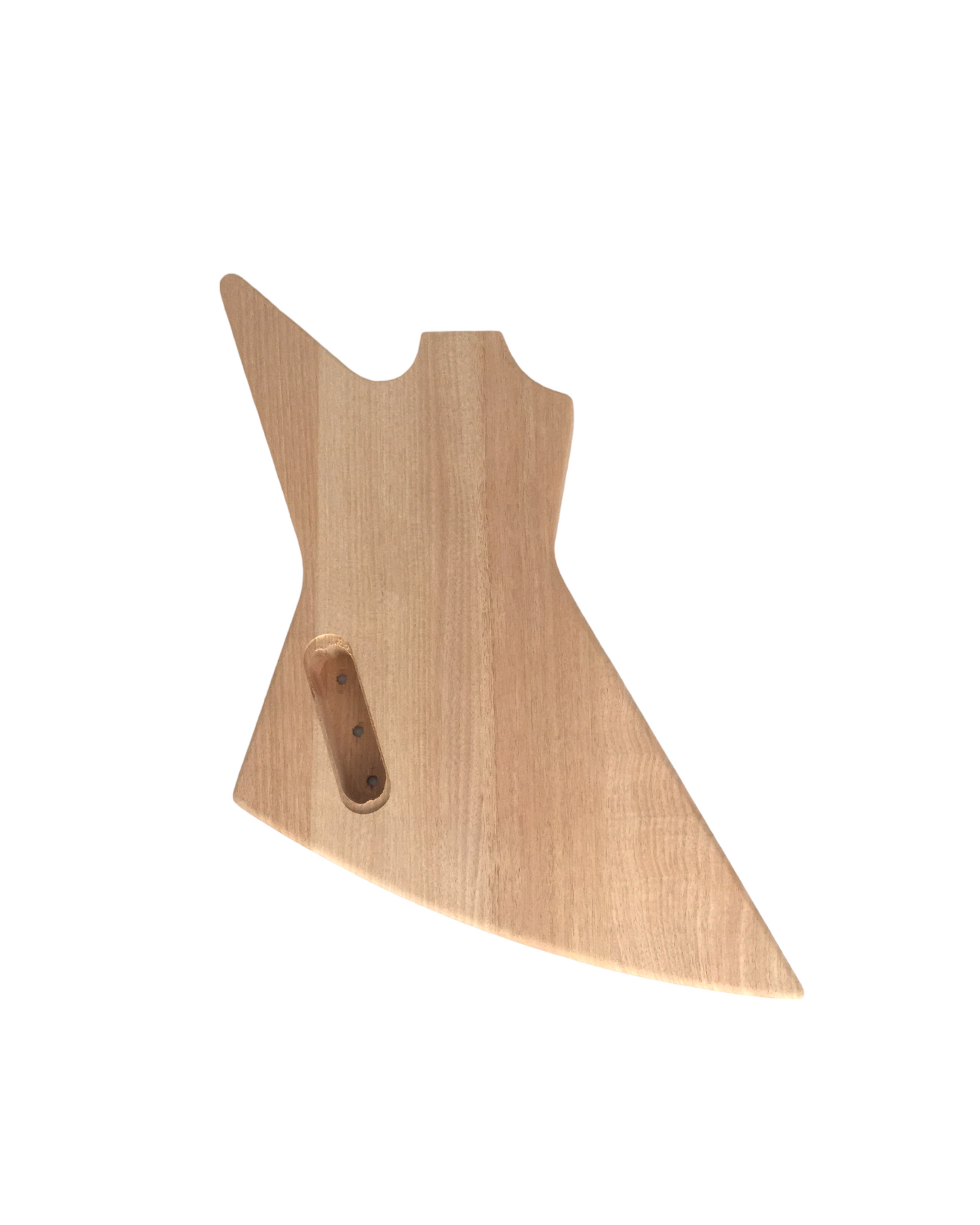 DIY DKE1958 Explorer Style Electric Guitar DIY Kit, Complete No-Soldering, Mahogany Body. only have one white pickguards