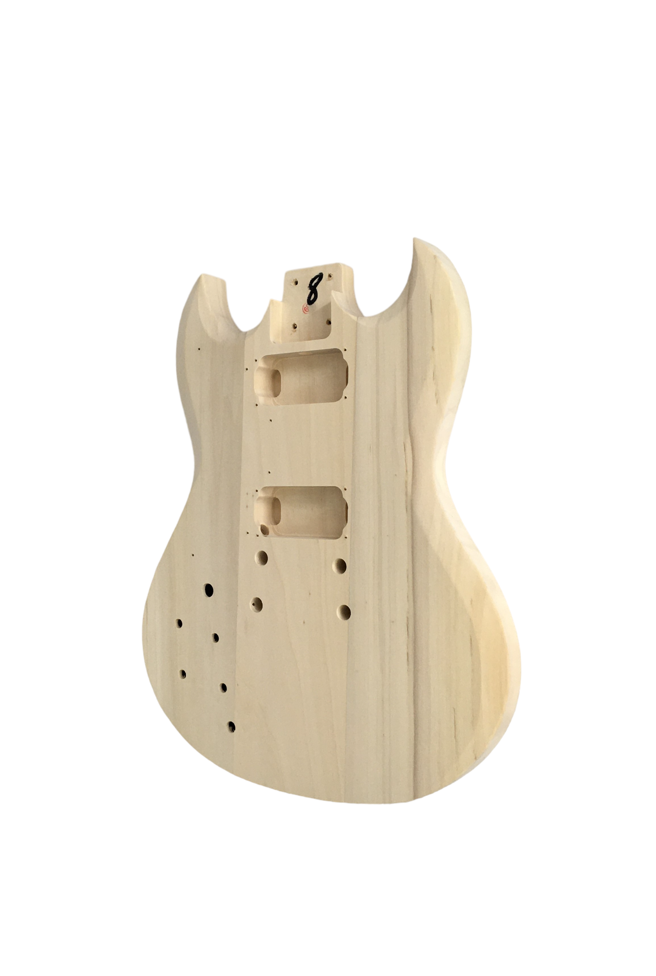 Left-Hand E240LH Electric Guitar DIY Kit, Solid Basswood Body+Neck, No-Soldering, H-H