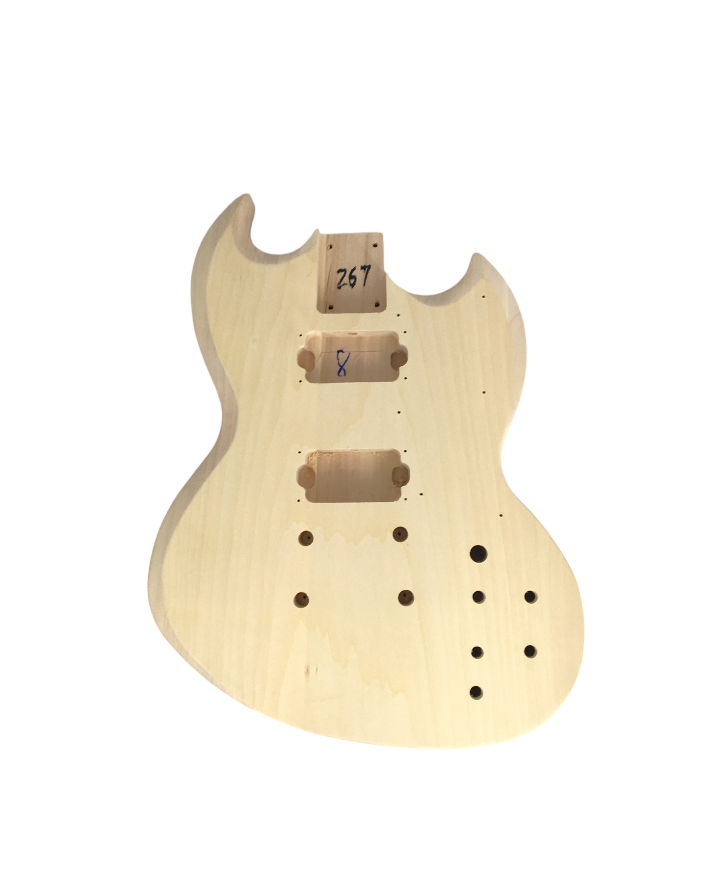 HSSG19205DIY Electric Guitar DIY Kit, Solid Basswood Body+Neck, No-Soldering, H-H