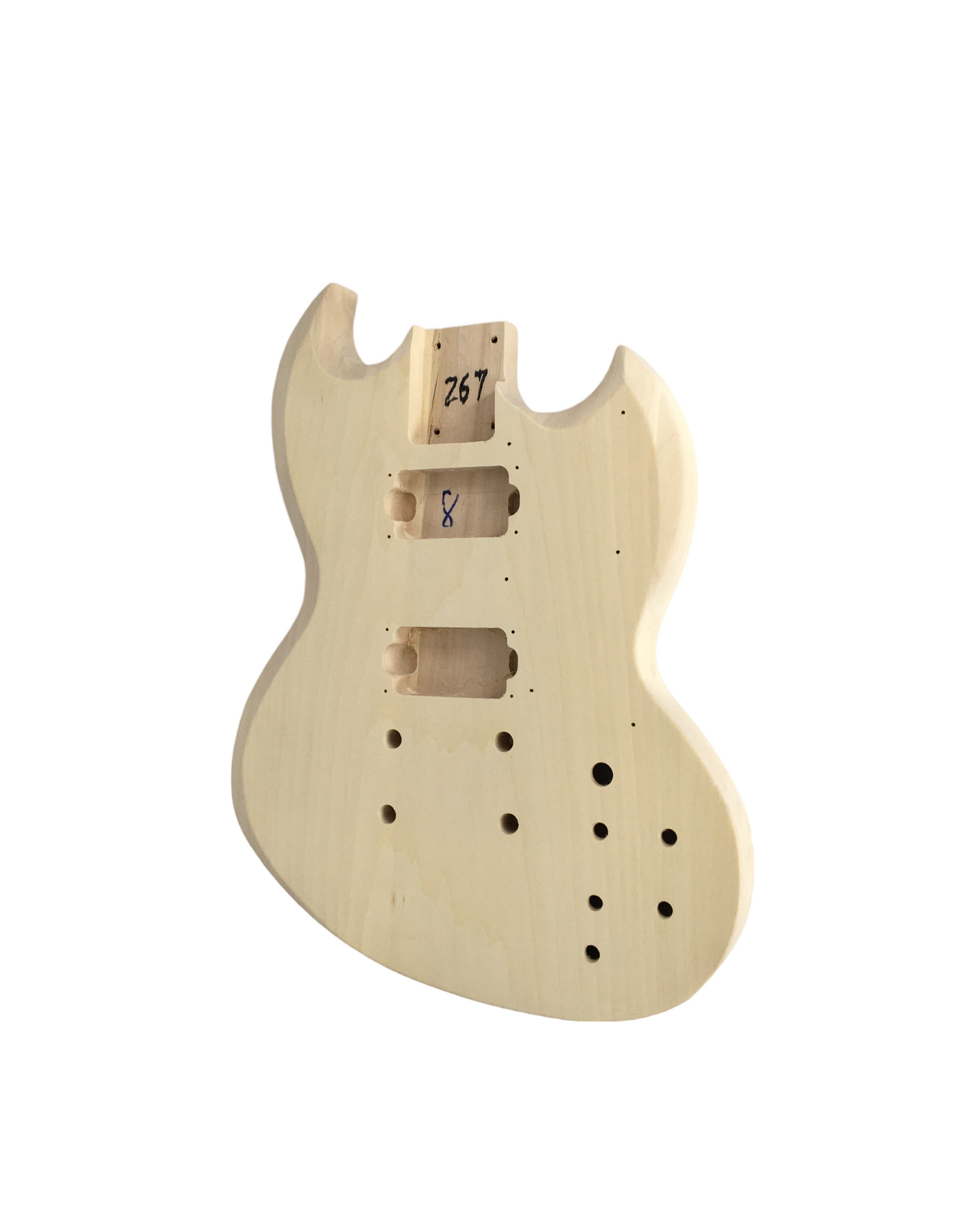 HSSG19205DIY Electric Guitar DIY Kit, Solid Basswood Body+Neck, No-Soldering, H-H