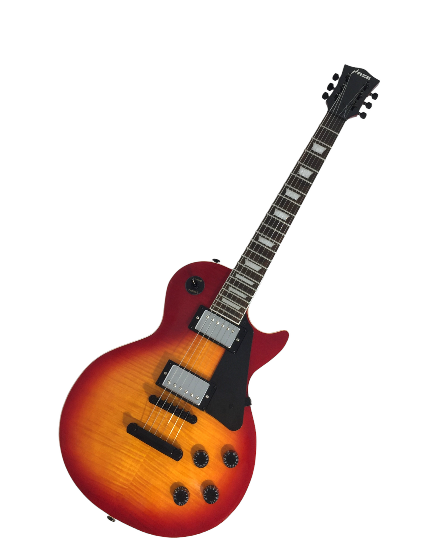 Haze Single-Cut Maple Neck Rosewood Fingerboard Electric Guitar - Sunburst