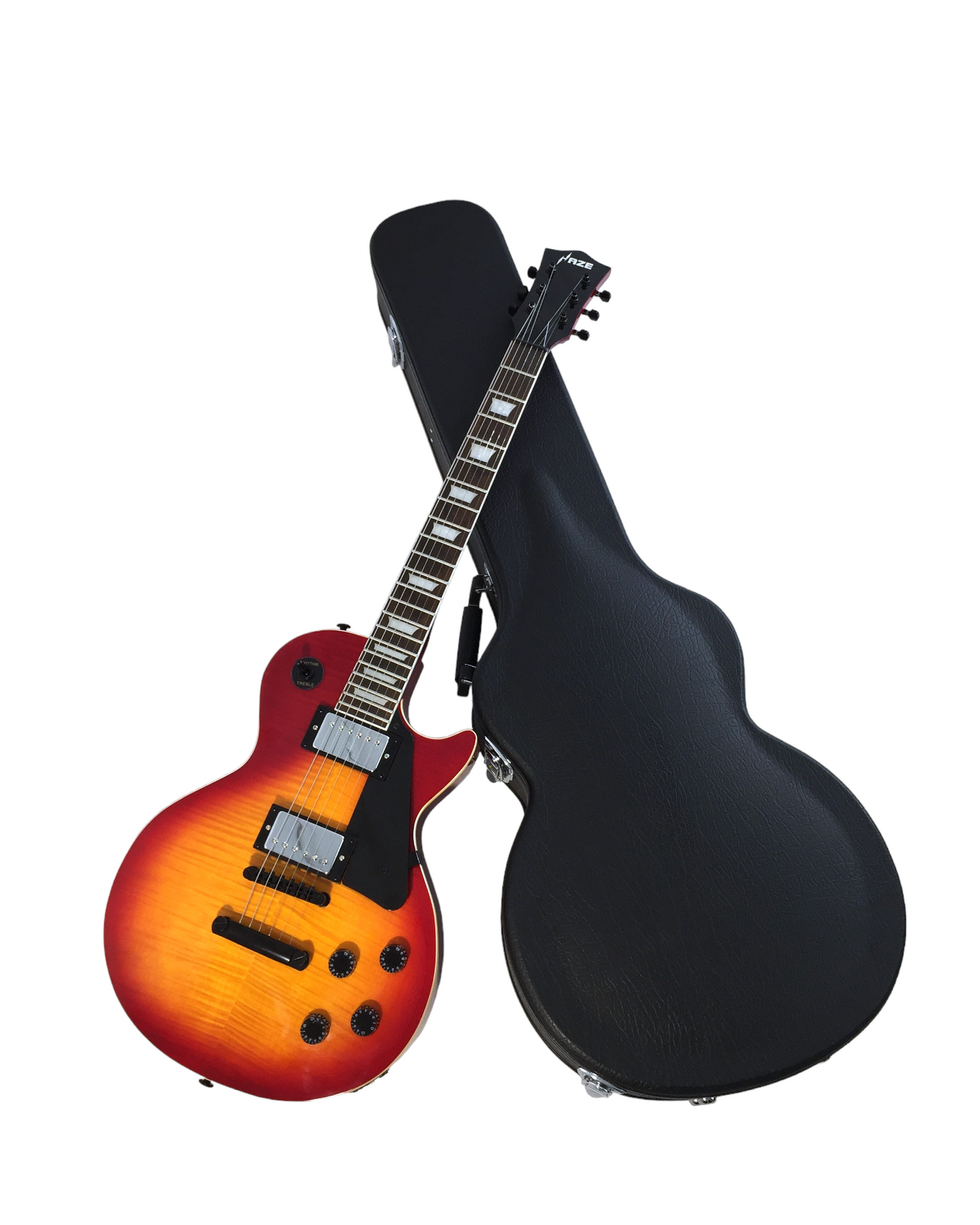 Haze Single-Cut Maple Neck Rosewood Fingerboard Electric Guitar - Sunburst