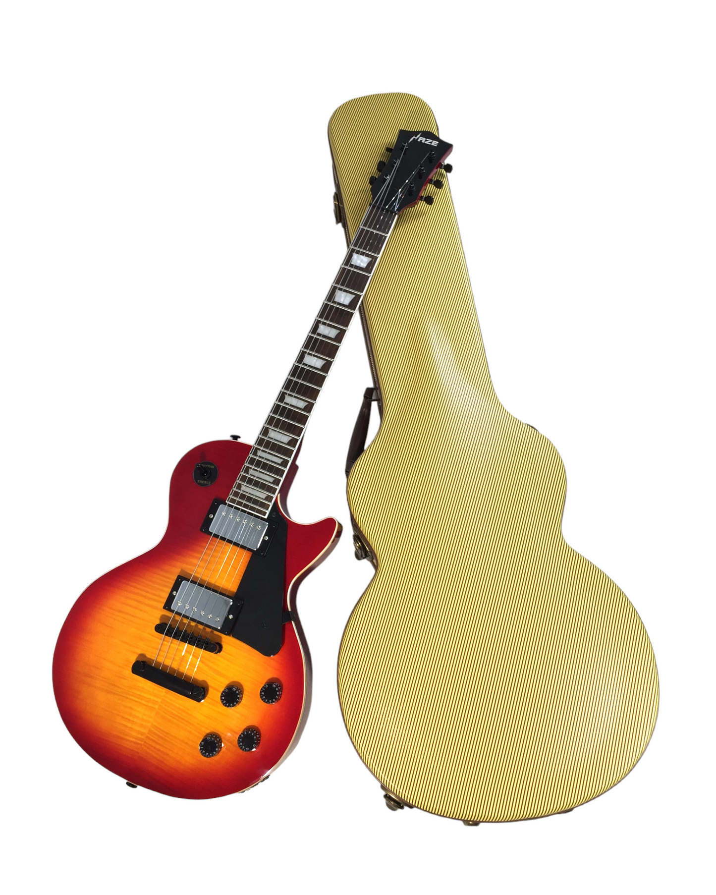 Haze Single-Cut Maple Neck Rosewood Fingerboard Electric Guitar - Sunburst