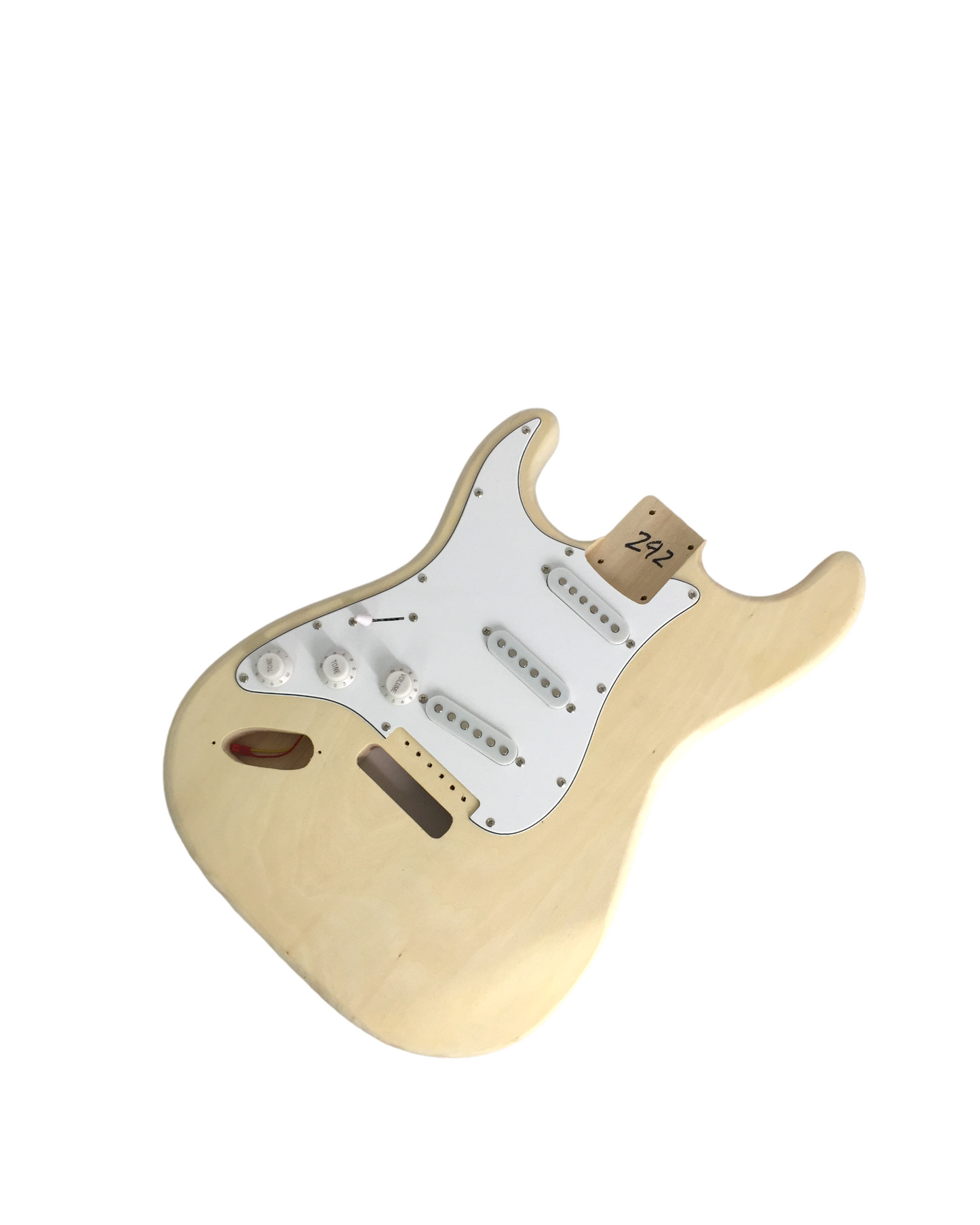 Left-Hand Haze HSST1910MFDIY Left-Handed Solid Basswood Electric Guitar, No-Soldering