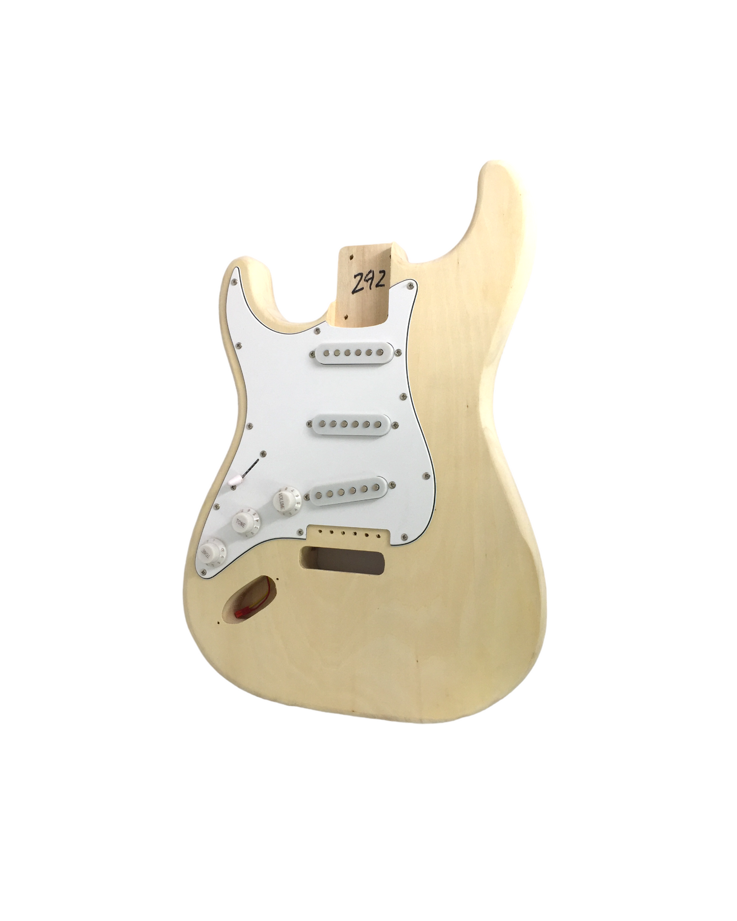 Left-Hand Haze HSST1910MFDIY Left-Handed Solid Basswood Electric Guitar, No-Soldering